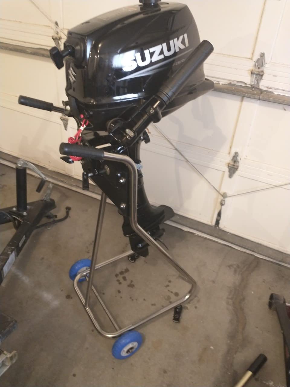 BRIS Stainless Steel Boat Outboard Motor Stand Cart Dolly with Wheel Enginee Carrier customer photo 2