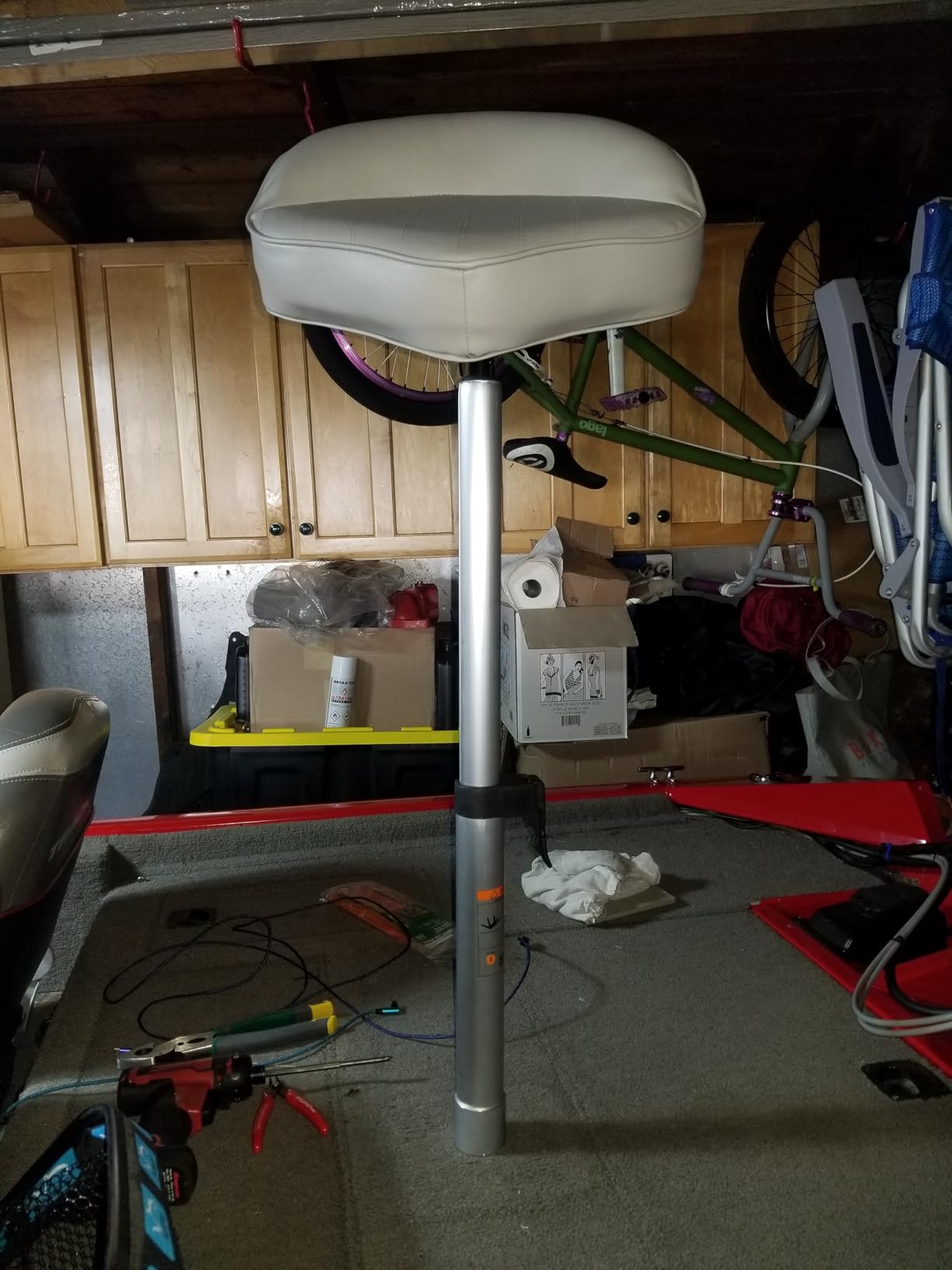 Attwood Casting Fishing Boat Seat - Gray Marine UV Vinyl customer photo 1