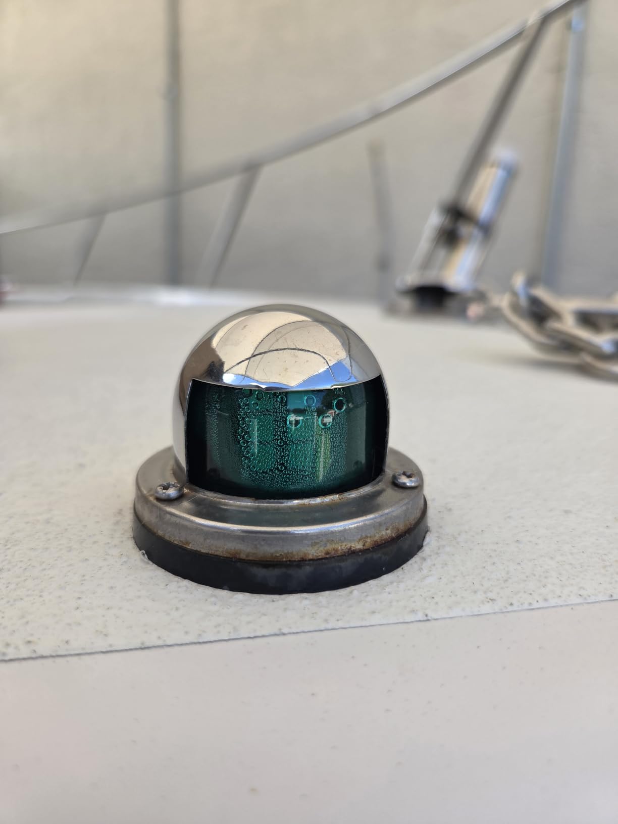 Obcursco Boat Navigation Lights, LED Red and Green Deck Mount Light customer photo 1