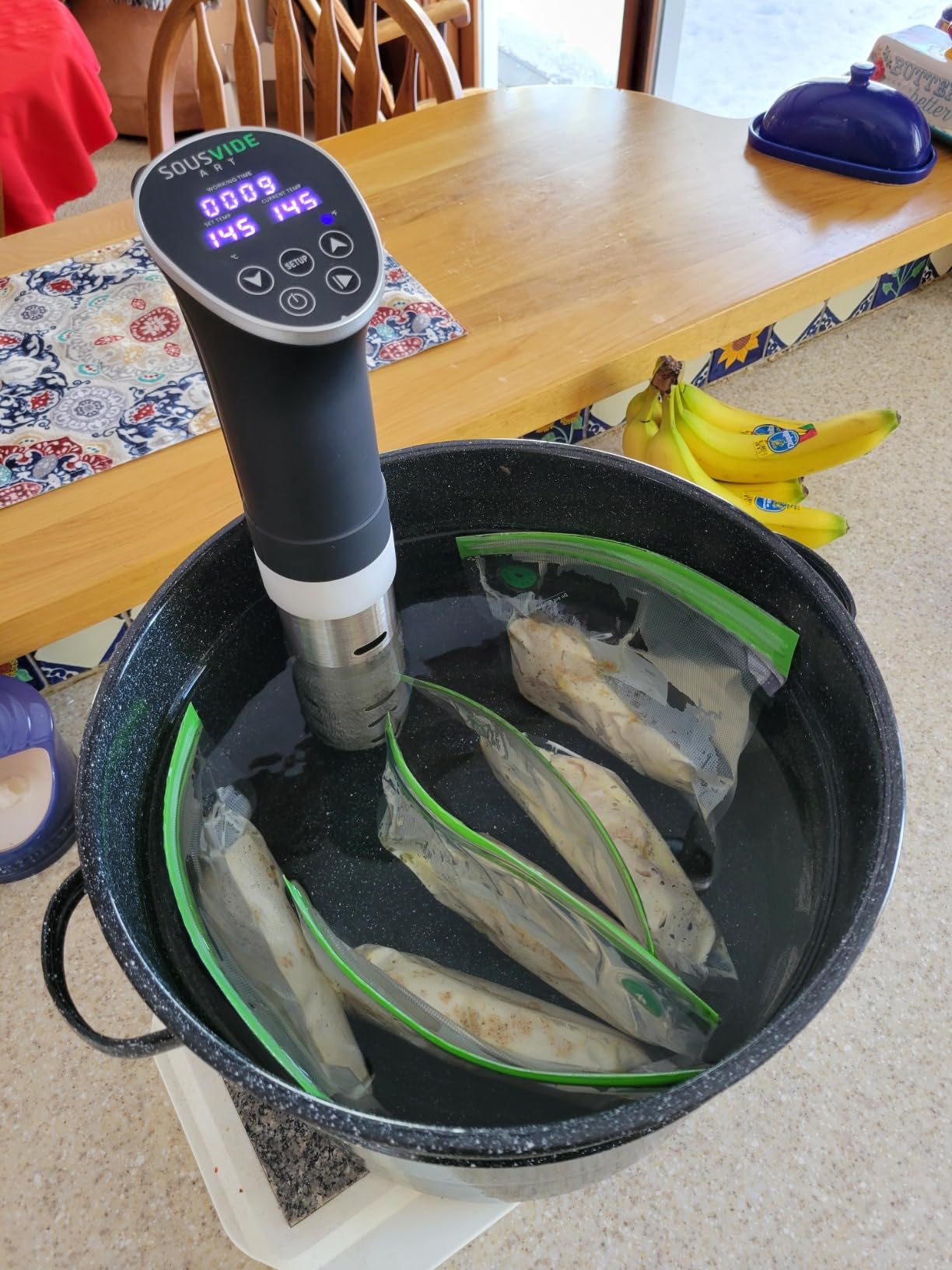 Sous Vide Cooker 1000W | Digital Sous Vide Machine with 15 Vacuum Seal Bags customer photo 1