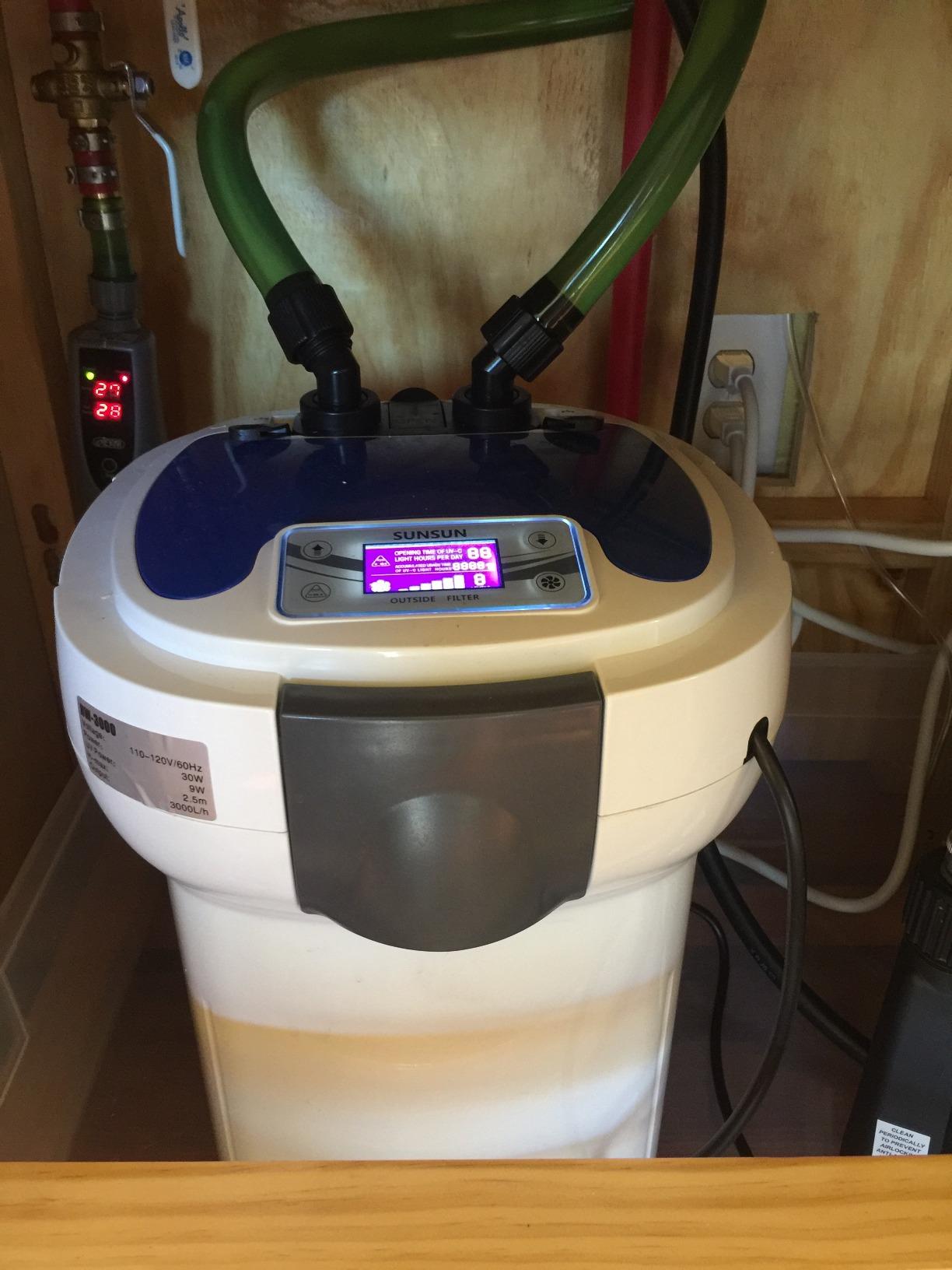 SunSun HW-3000 UV 9W 5-Stage External Canister Filter 793gph, White customer photo 1