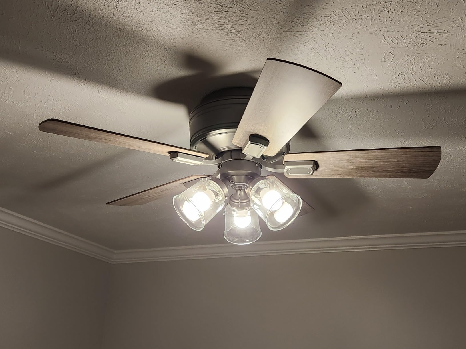 Hunter Crestfield, Indoor, Ceiling Fan, Quiet, 52 inch, Noble Bronze customer photo 2