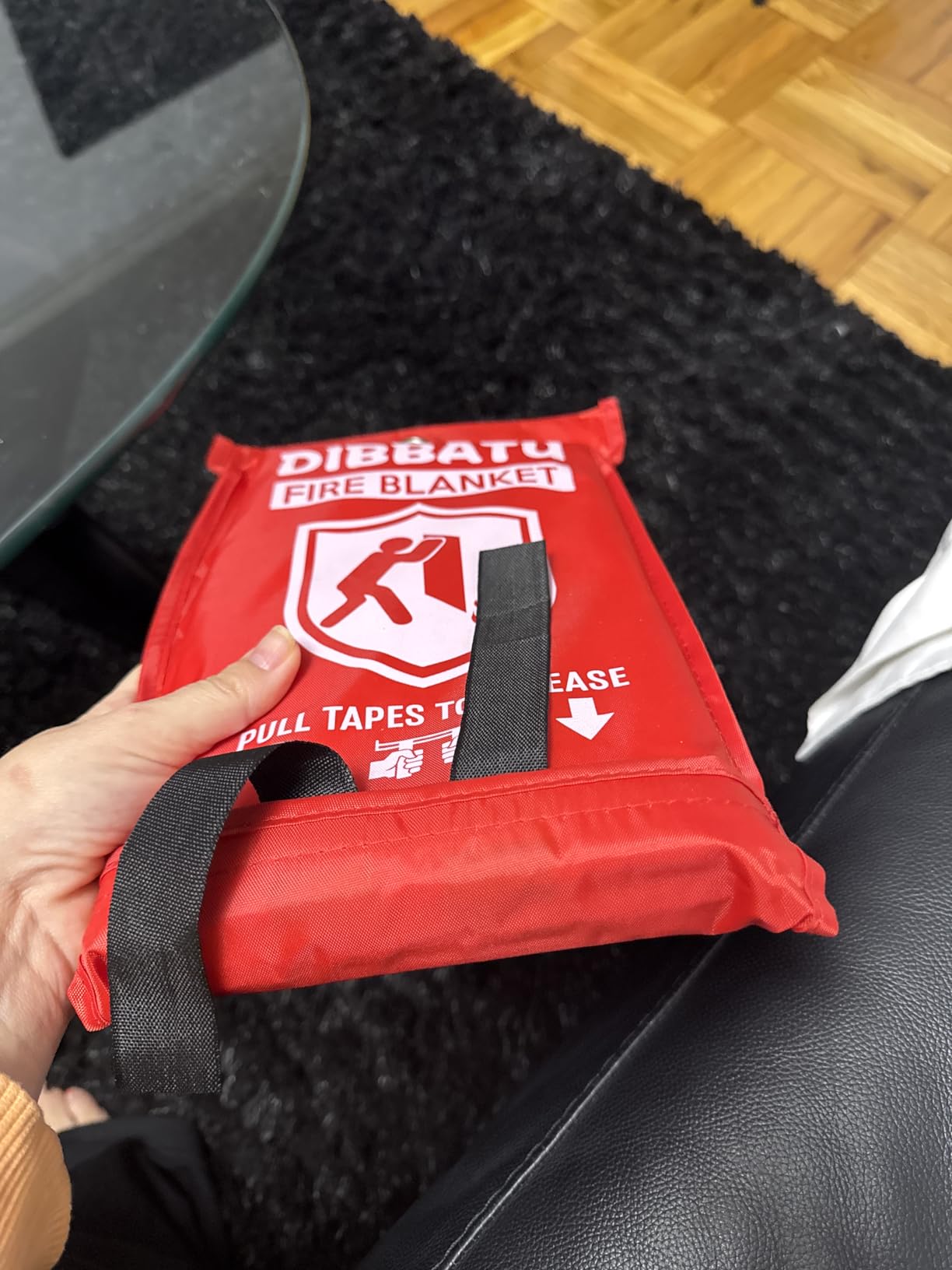 Fire Blanket for Home and Kitchen,Emergency for Small Fire,Reused,Easy Use customer photo 1