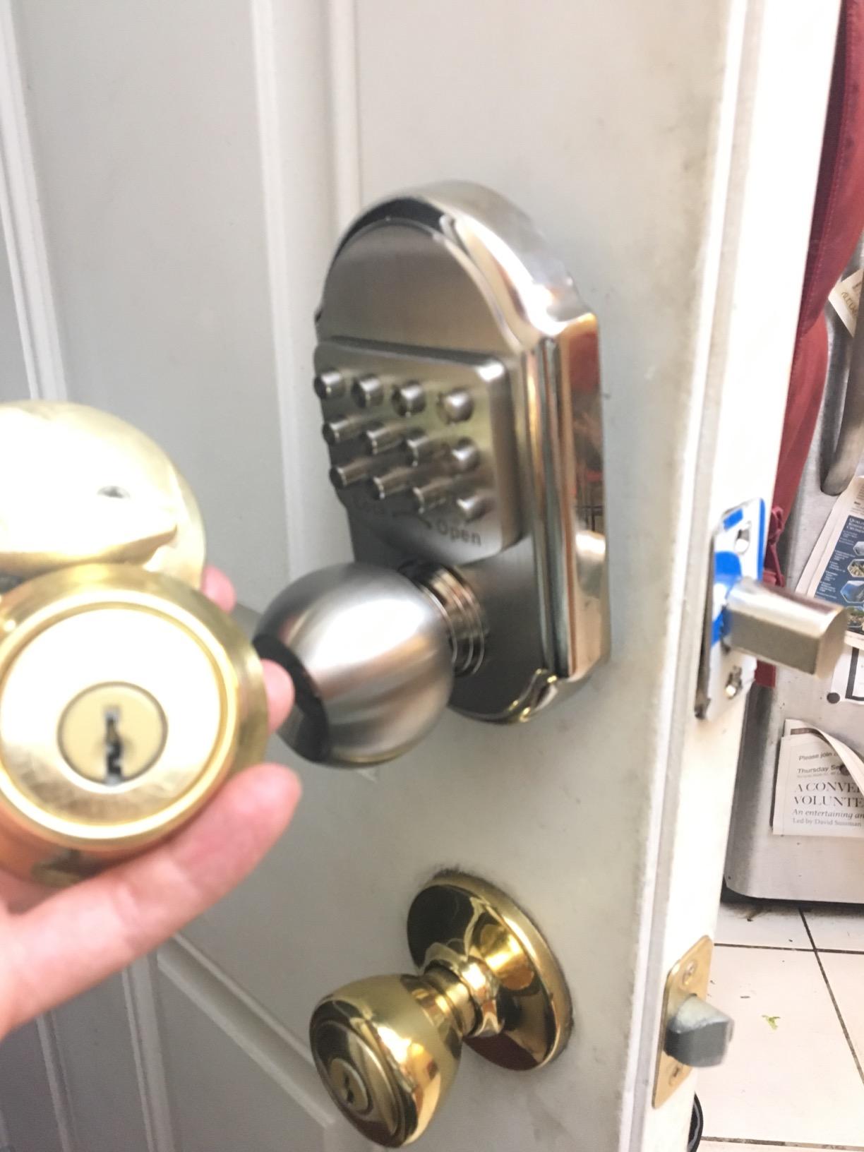 Bravex Keyless Entry Keypad Deadbolt Door Lock 304 Stainless Steel Sabbath Lock 100% Mechanical Shabbos Lock- No Risk of Low Power customer photo 1