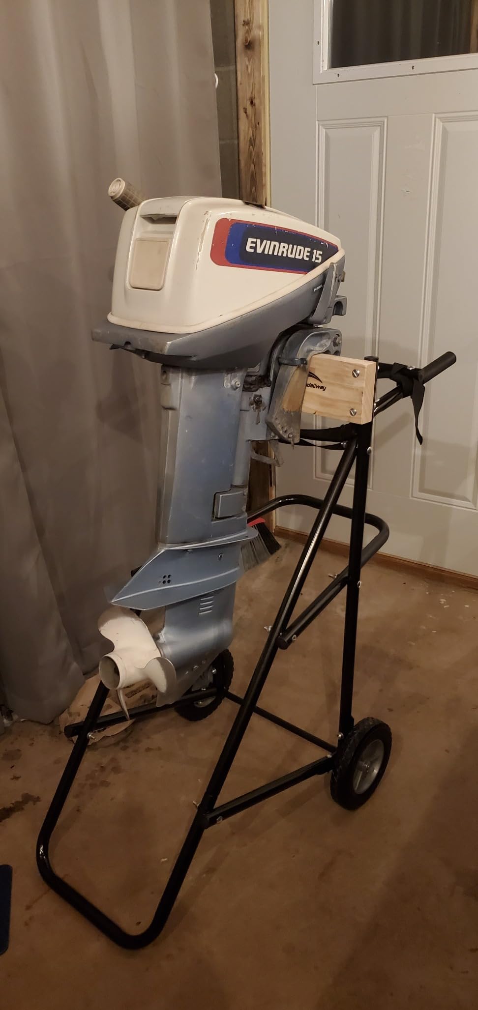 LEADALLWAY Boat Motor Stand Outboard Engine Carrier Cart Dolly Storage customer photo 2
