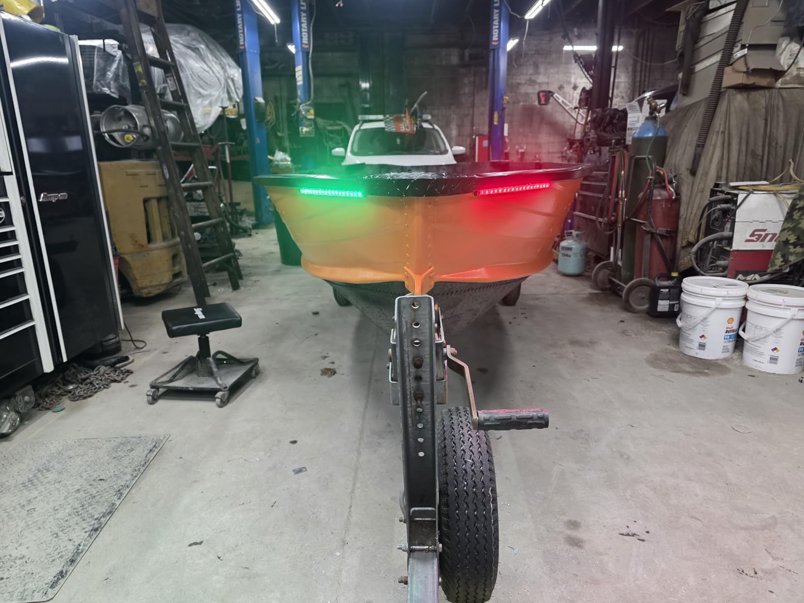 Boaton Marine Boat Navigation Lights, Night Fishing Light, No Drilling Adhesive Install Bow Lights For Pontoon, Bass Boats, Jon Boats, Jet Ski, Kayak customer photo 1