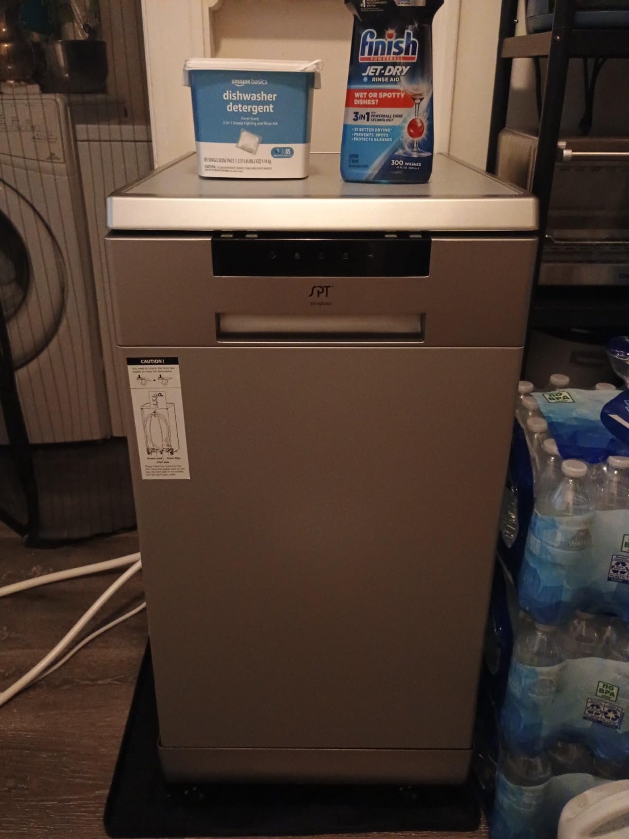 SPT SD-9263SS 18″ Wide Portable Stainless Steel Dishwasher with ENERGY STAR, 6 Wash Programs, 8 Place Settings and Stainless Steel Tub customer photo 2