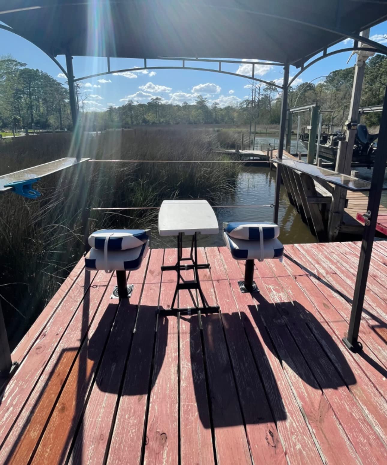 XGEAR Fold-Down Boat Seat, High Back Fishing Boat Chair customer photo 1