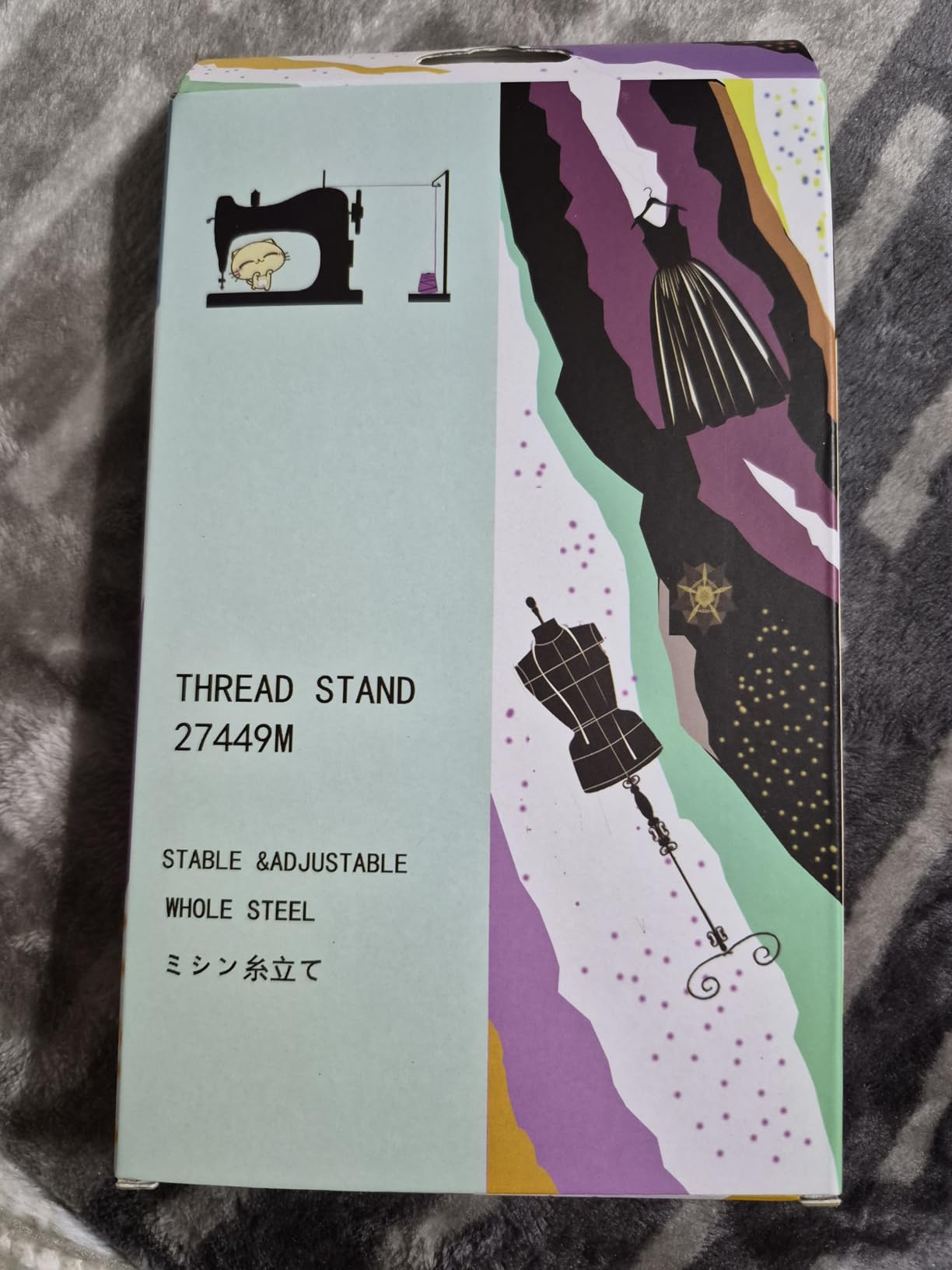 Single Thread Stand Full Metal Stable &Adjustable Thread Holder for Sewing Machine Embroidery Quilting Serger Machines#27449M customer photo 1
