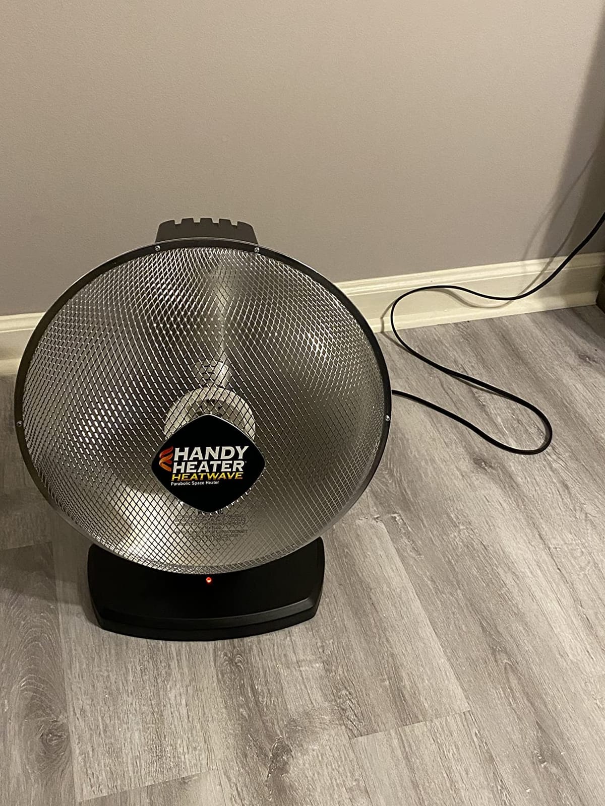 Ontel Handy Heater Heatwave Parabolic Space Heater with Ceramic Heating Technology customer photo 2
