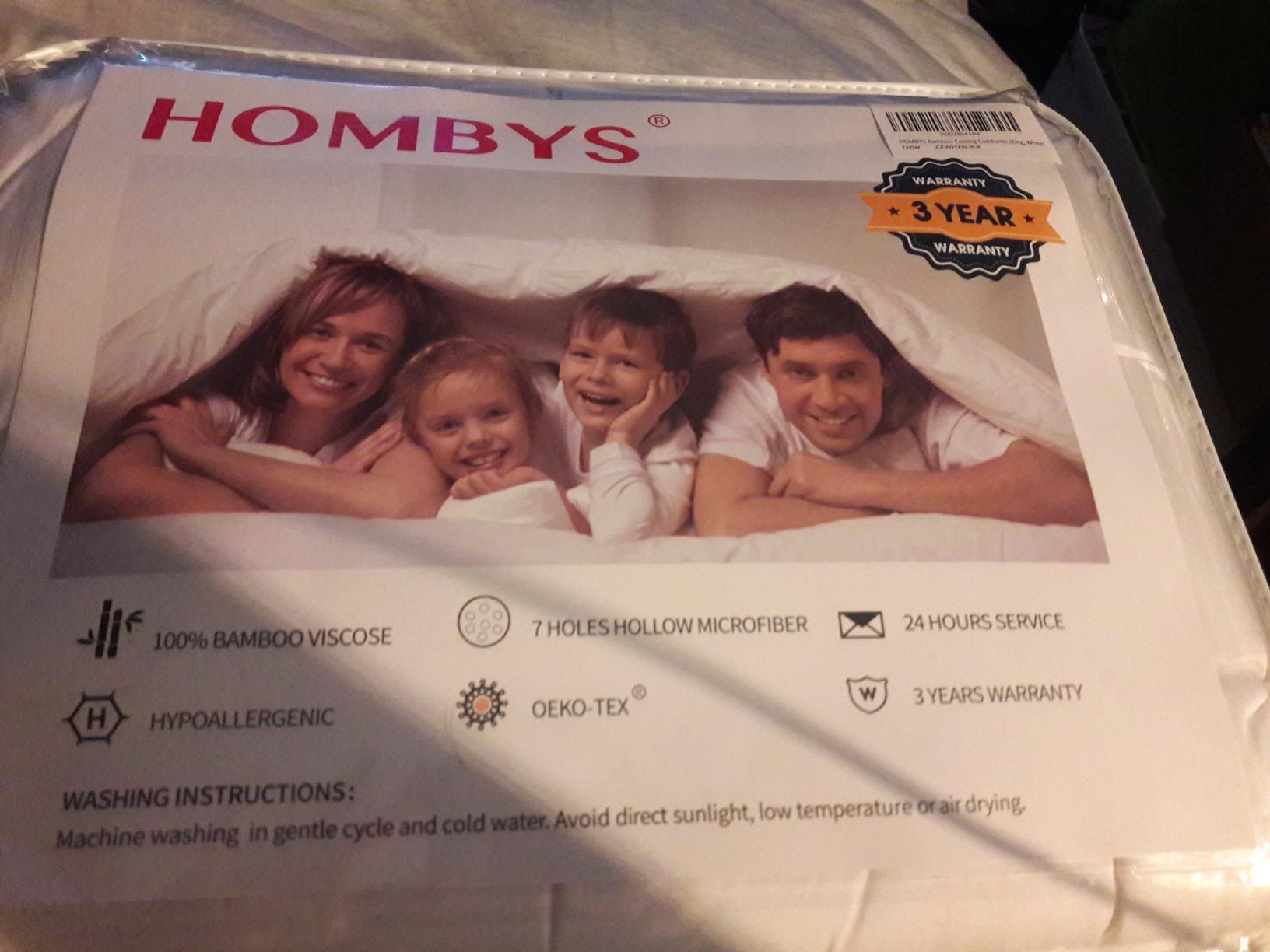HOMBYS Lightweight Cooling Comforter Queen Size,100% Viscose Derived from Bamboo Shell Down Alternative Duvet Insert,White Soft All Season Comforter for Hot Sleepers,8 Corner Tabs customer photo 2