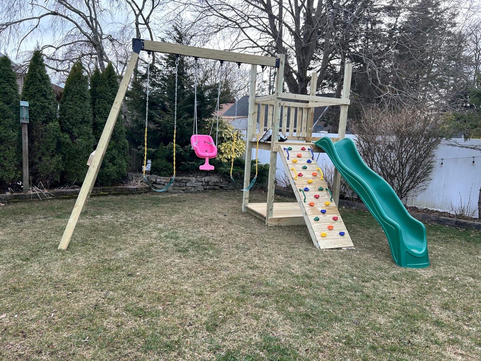 TURFEE 2 Packs Heavy Duty Swing Seat, Swing Set Accessories Replacement with 4 Snap Hooks for Kids Outdoor Play Playground, Trees, Swingsets, Playground(Pink) customer photo 2