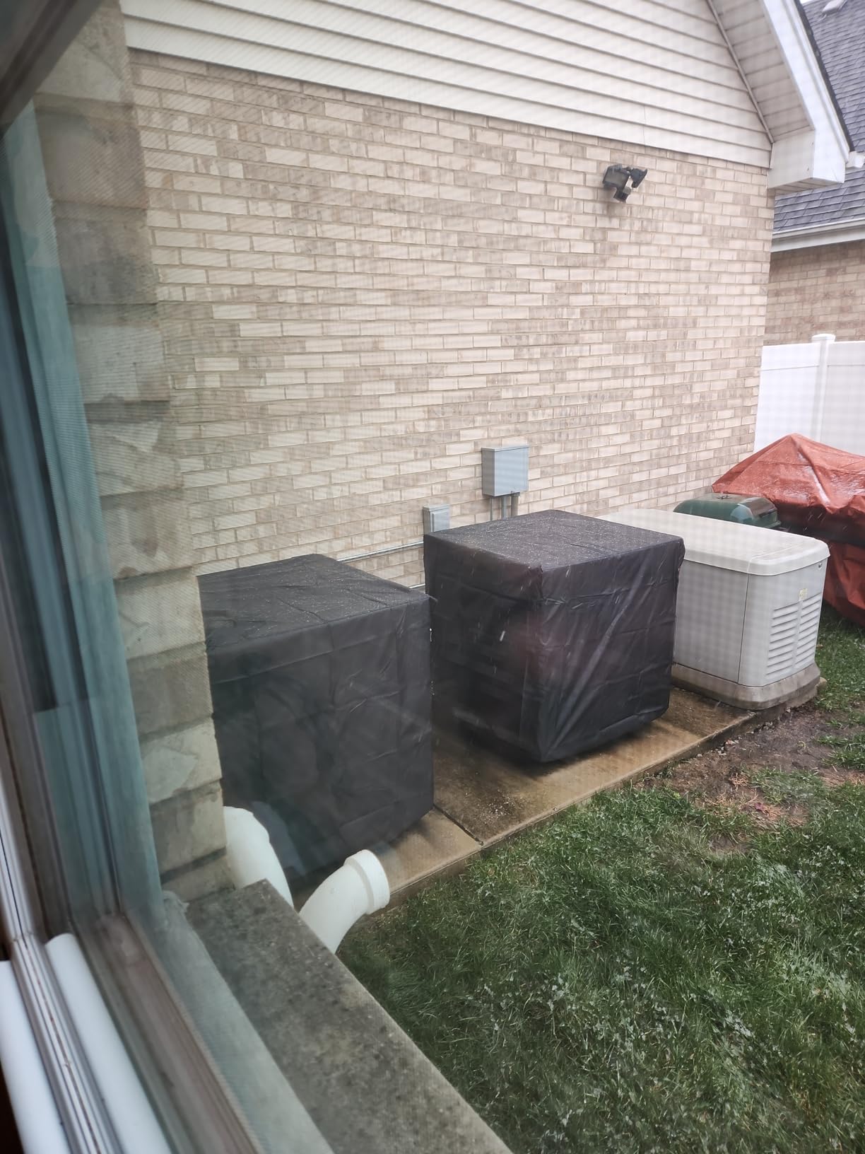 LXKCKJ Air Conditioner Cover for Outside Units, AC Cover 40''LX16''WX30''H customer photo 2