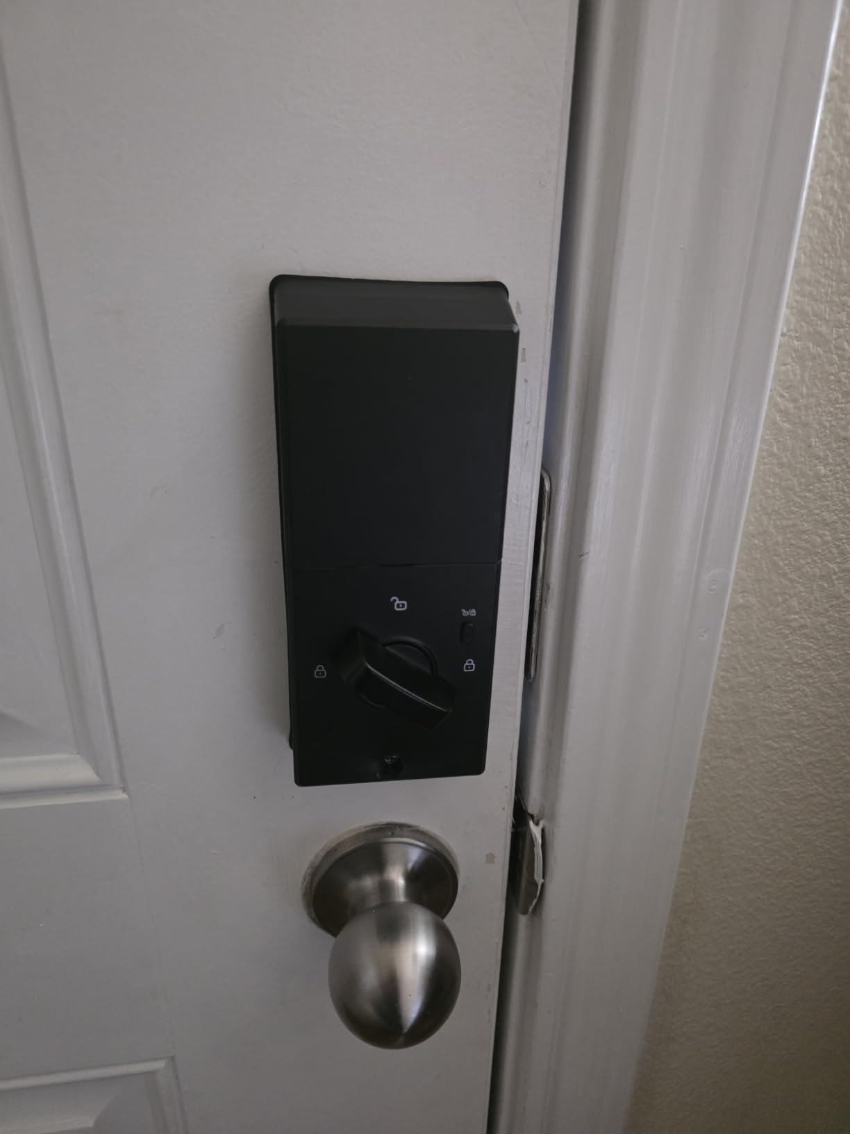 Zowill Keyless Entry Keypad Deadbolt Lock with Handles, Matte Black customer photo 1