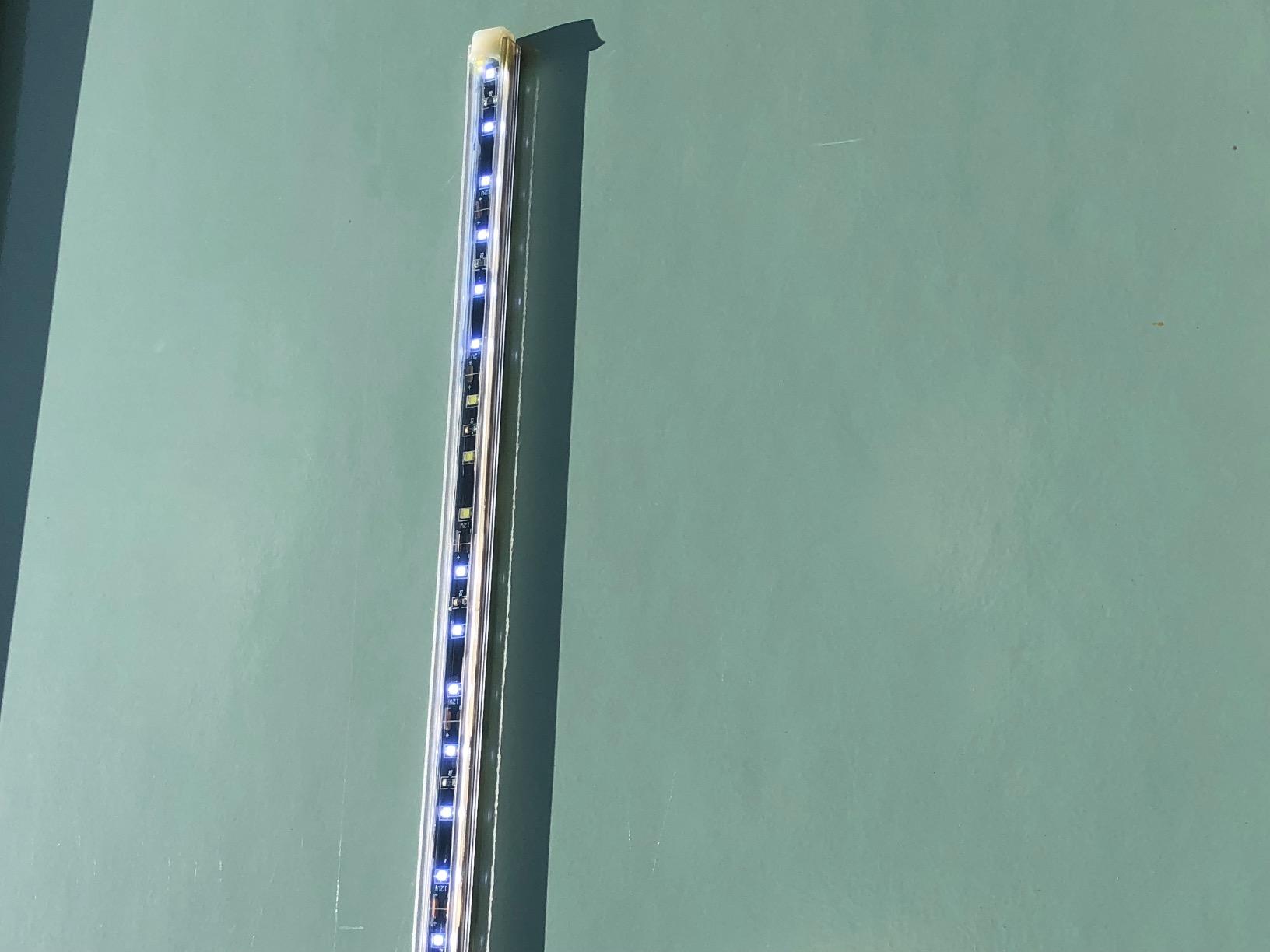 RecPro 12' RV Blue LED Awning Light 12V, Black PCB customer photo 1
