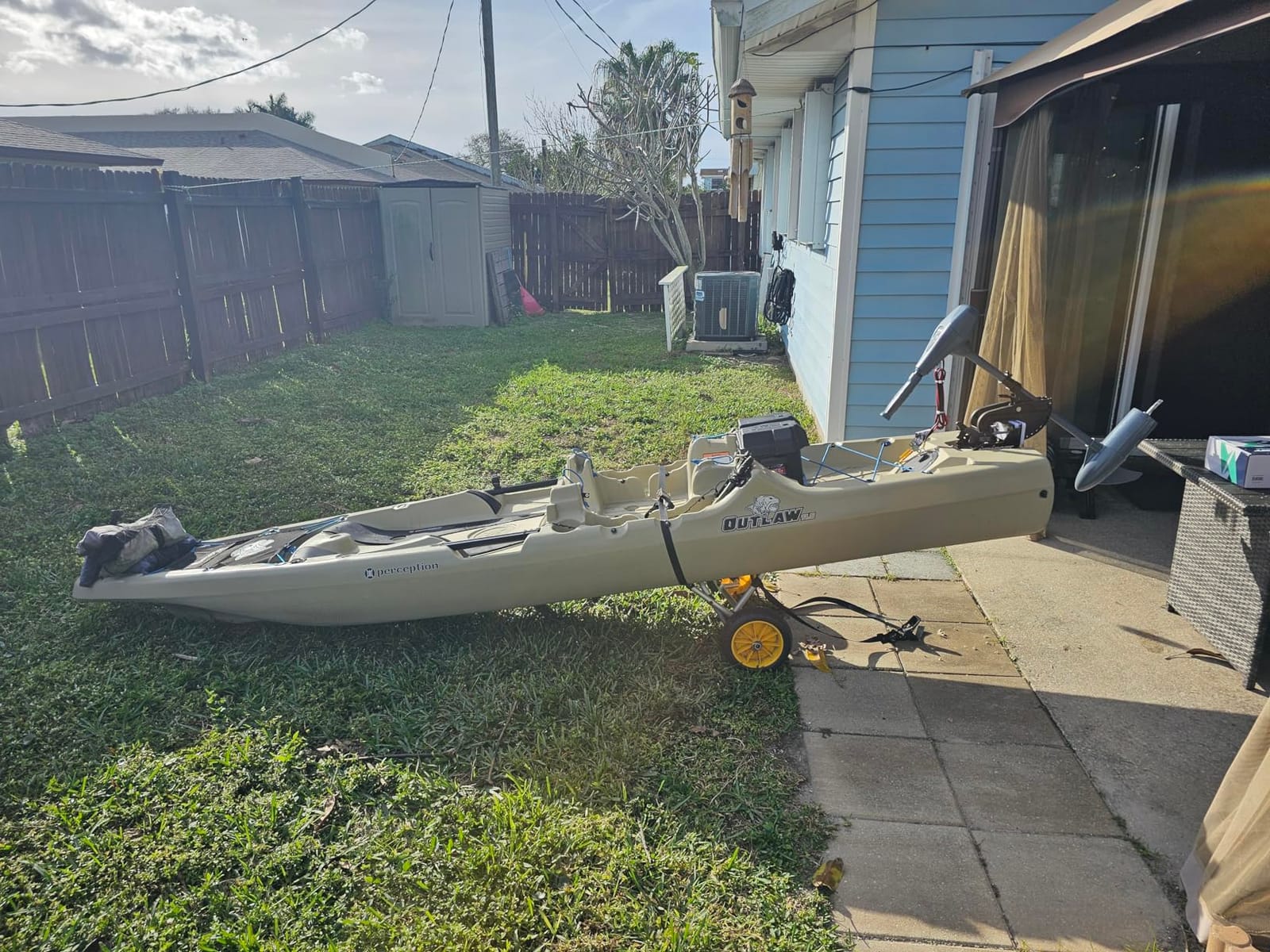 Newport Trolling Motor Transom Motor Mount - Kayaks - Freshwater and Saltwater - 1 Size, Gray customer photo 1