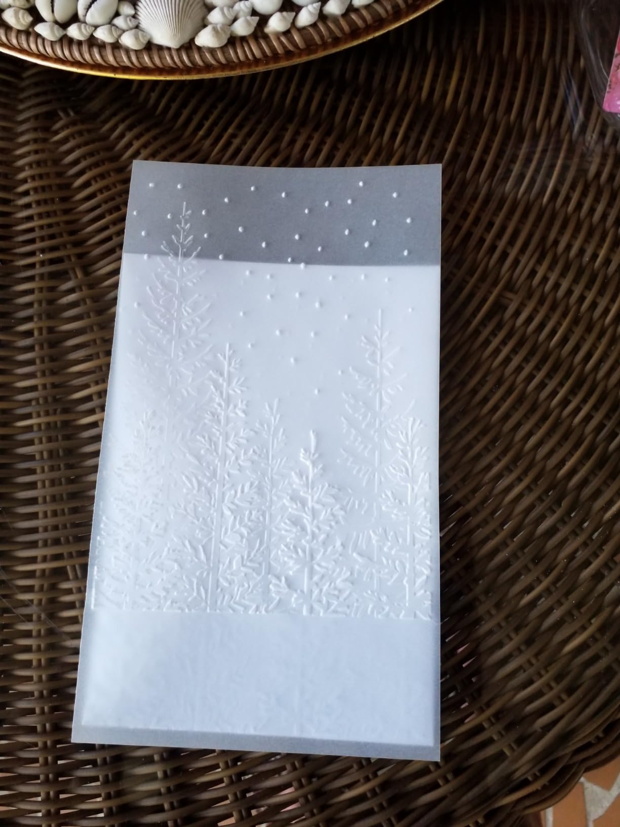 Kwan Crafts 3D Tree Woodland Background Plastic Embossing Folders for Card Making Scrapbooking and Other Paper Crafts 3050933 customer photo 2