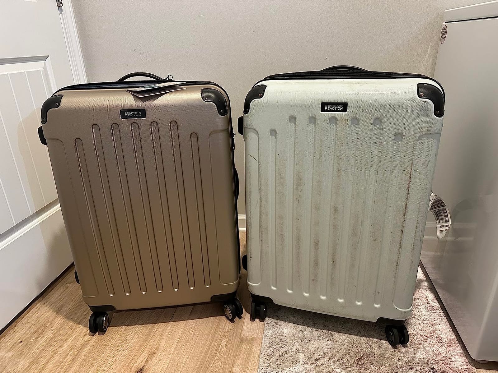Kenneth Cole REACTION Renegade Luggage Expandable 8-Wheel Spinner Lightweight Hardside Suitcase, Seafoam, 28-Inch Checked customer photo 1