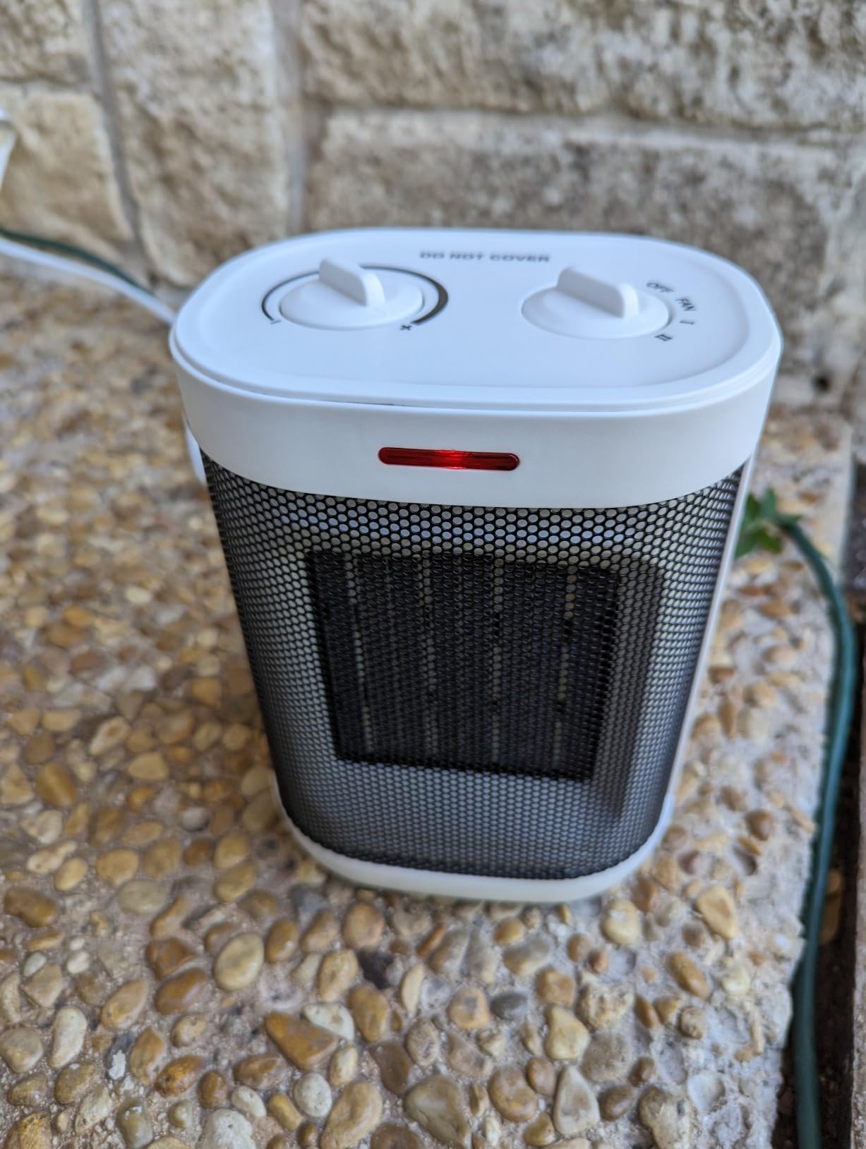 1500W PTC Ceramic Space Heater, Digital Thermostat Heater, Black customer photo 1