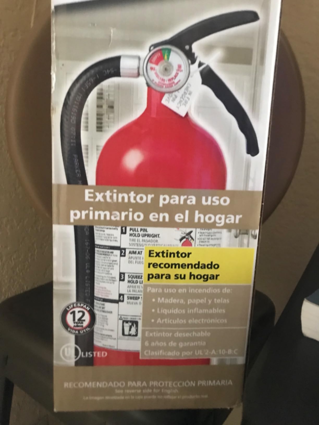 Kidde Full Home Fire Extinguisher, 3-A:40-B:C, KD176-340ABC customer photo 2