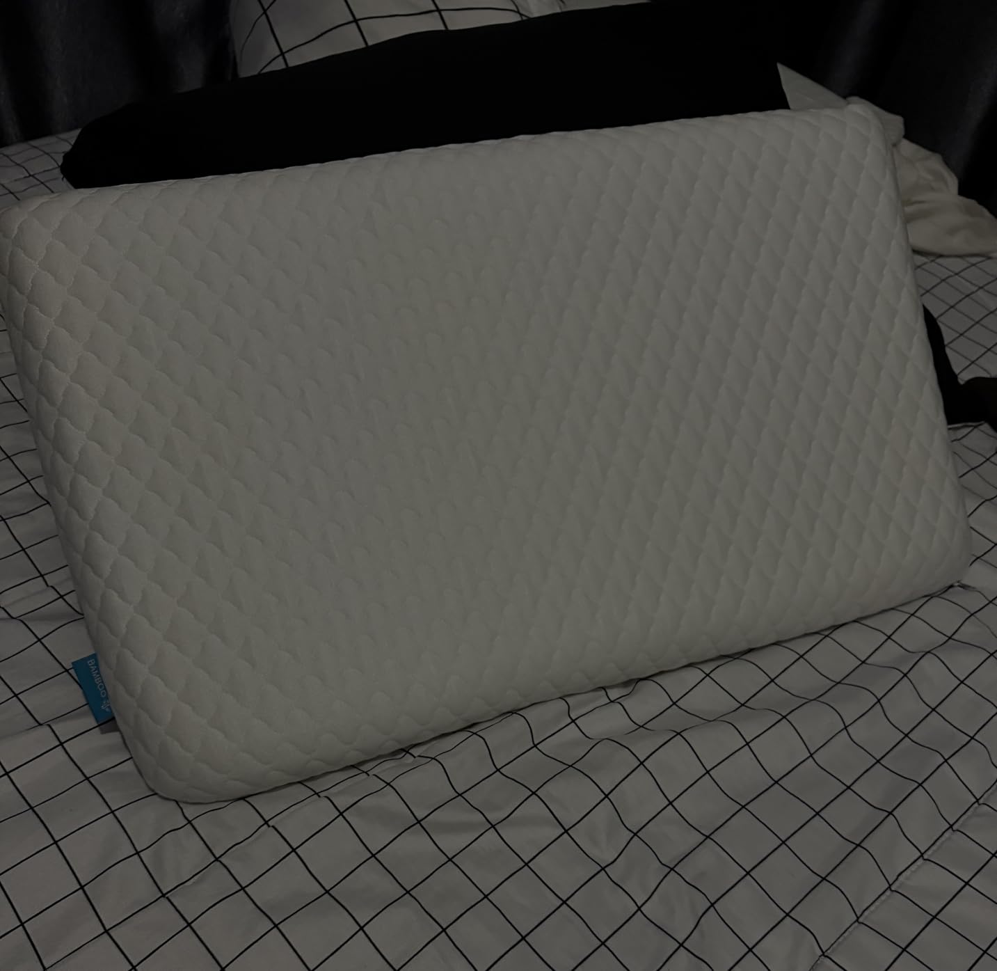 SofGlowly Ultra Thin Flat Pillows for Sleeping, Cooling Memory Foam Pillow 2.75 inch Height Ultra Thin Pillow,Slim Bed Pillows for Stomach Back Sleeper,Standard Size -16x25 Inch customer photo 1