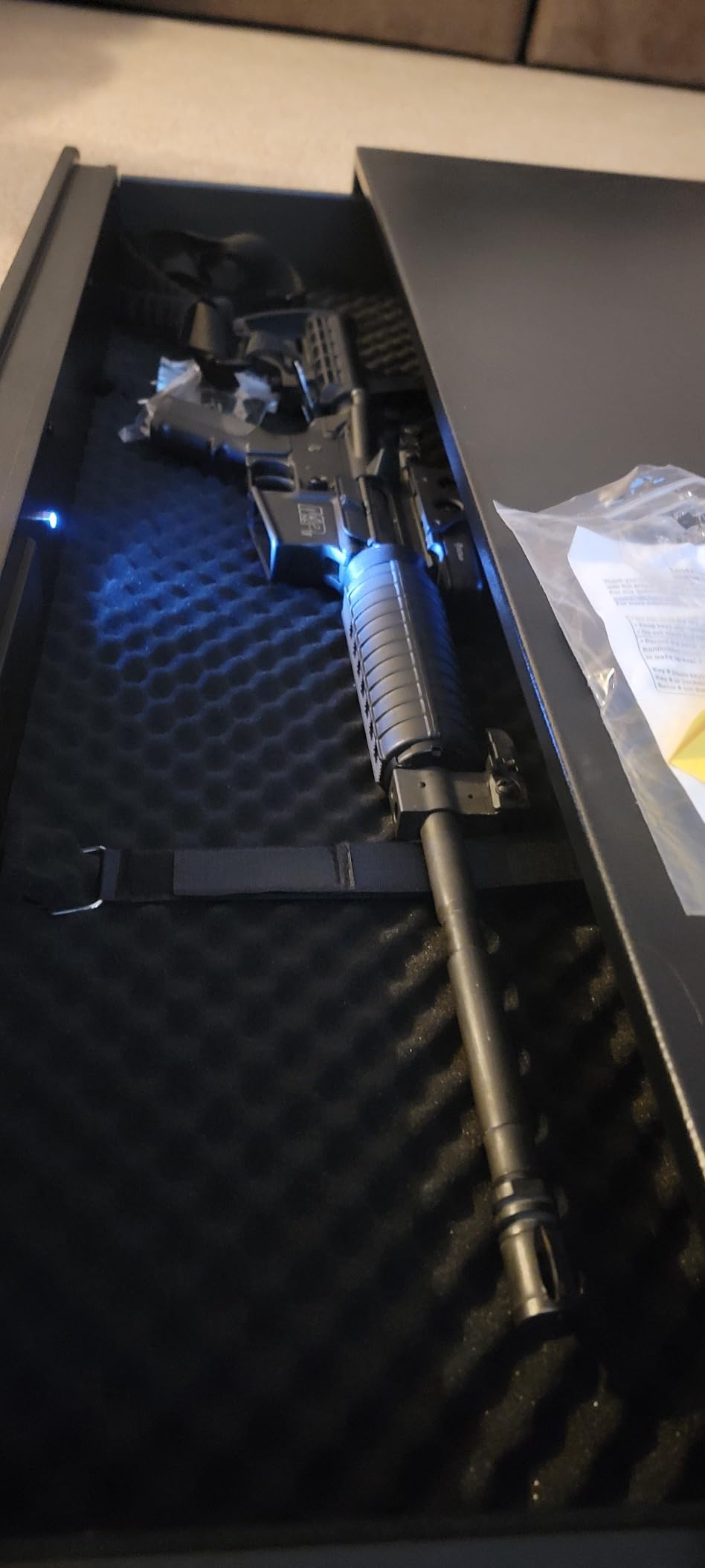 Heavy-duty Under Bed Safe, Rapid Gun Storage Safe Drawer safe for AR Rifle Ammo Pistol Accessories for Home and Vehicle customer photo 1