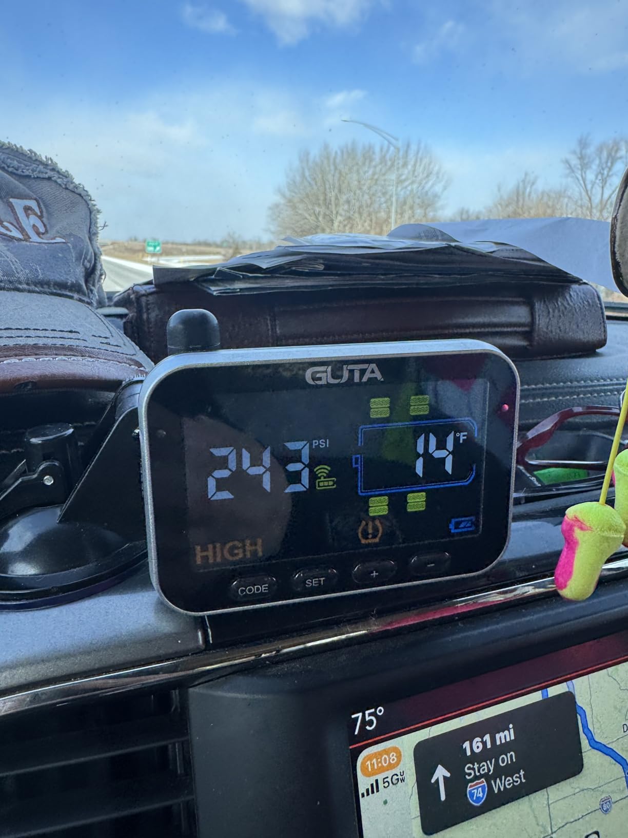 GUTA GT20 Trailer Tire Pressure Monitoring System, TPMS with 4 Sensors customer photo 1