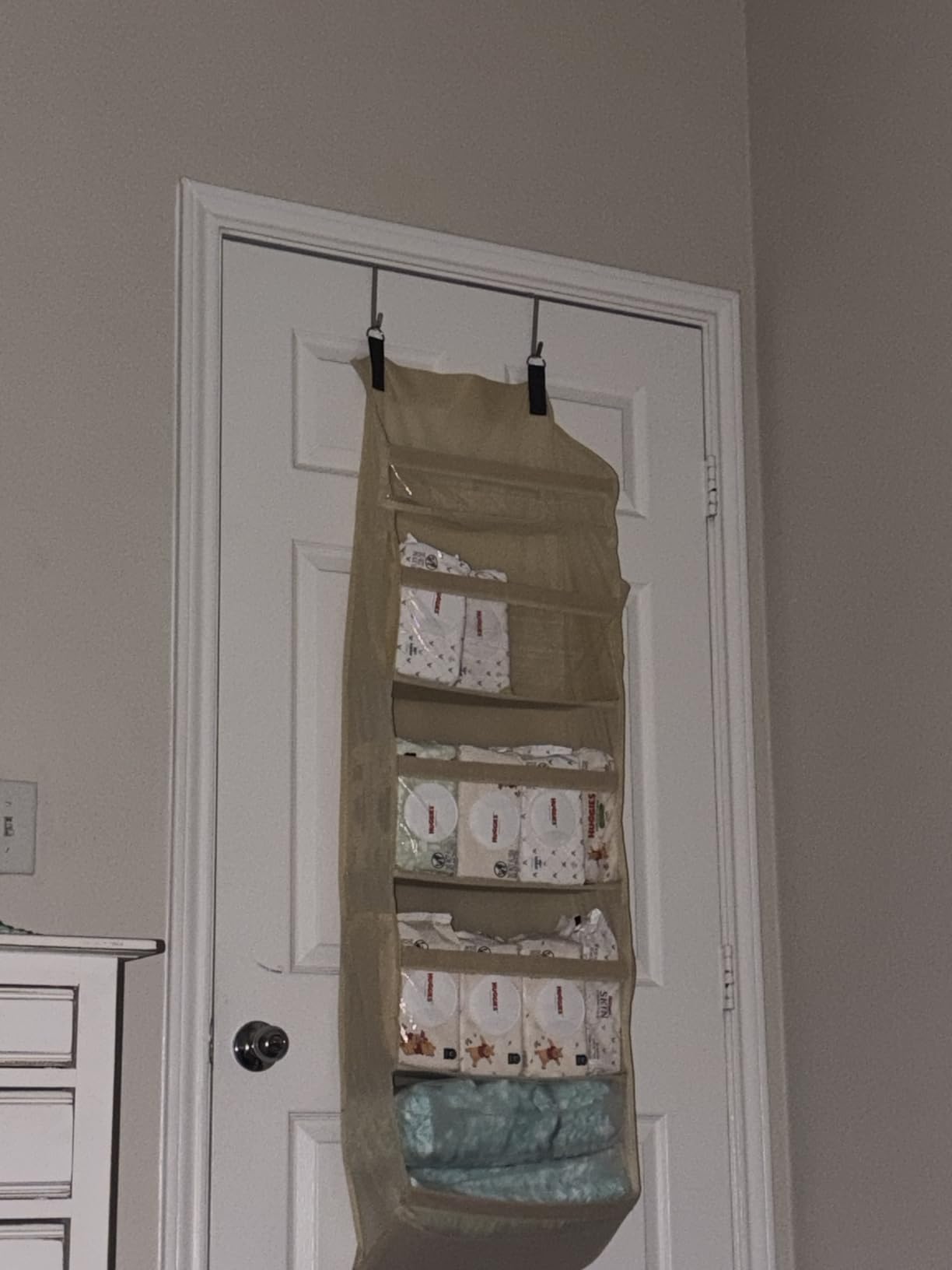 Lifewit 1 Pack Over the Door Organizer 5 Section Hanging Storage, Dark Gray customer photo 2