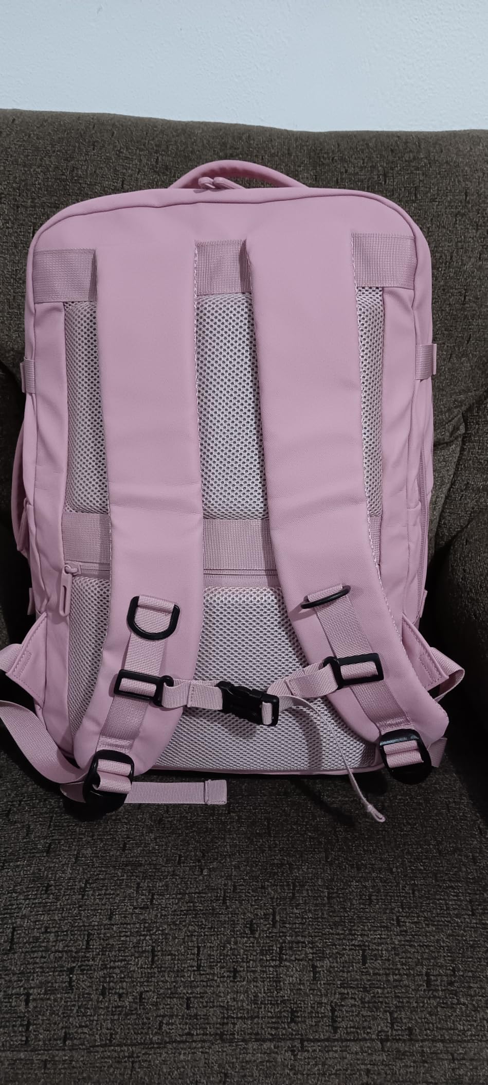 Rcrirth Carry On Travel Backpack Flight Approved for Men Women, Black customer photo 2