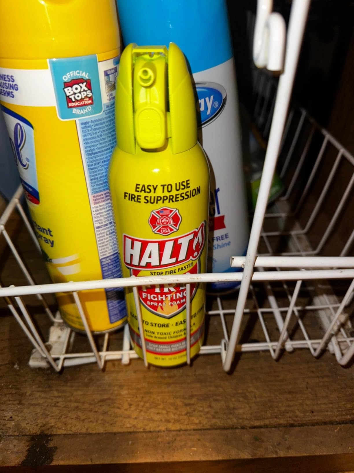 HALT! 10oz Fire Safety Spray – Non-Toxic, PFAS-Free Handheld Fire Suppressor – Easy to Use, Store & Find – Compact & Portable for Home, Kitchen, Car, BBQ, Camping & Tailgate – Made in USA (2pk) customer photo 1