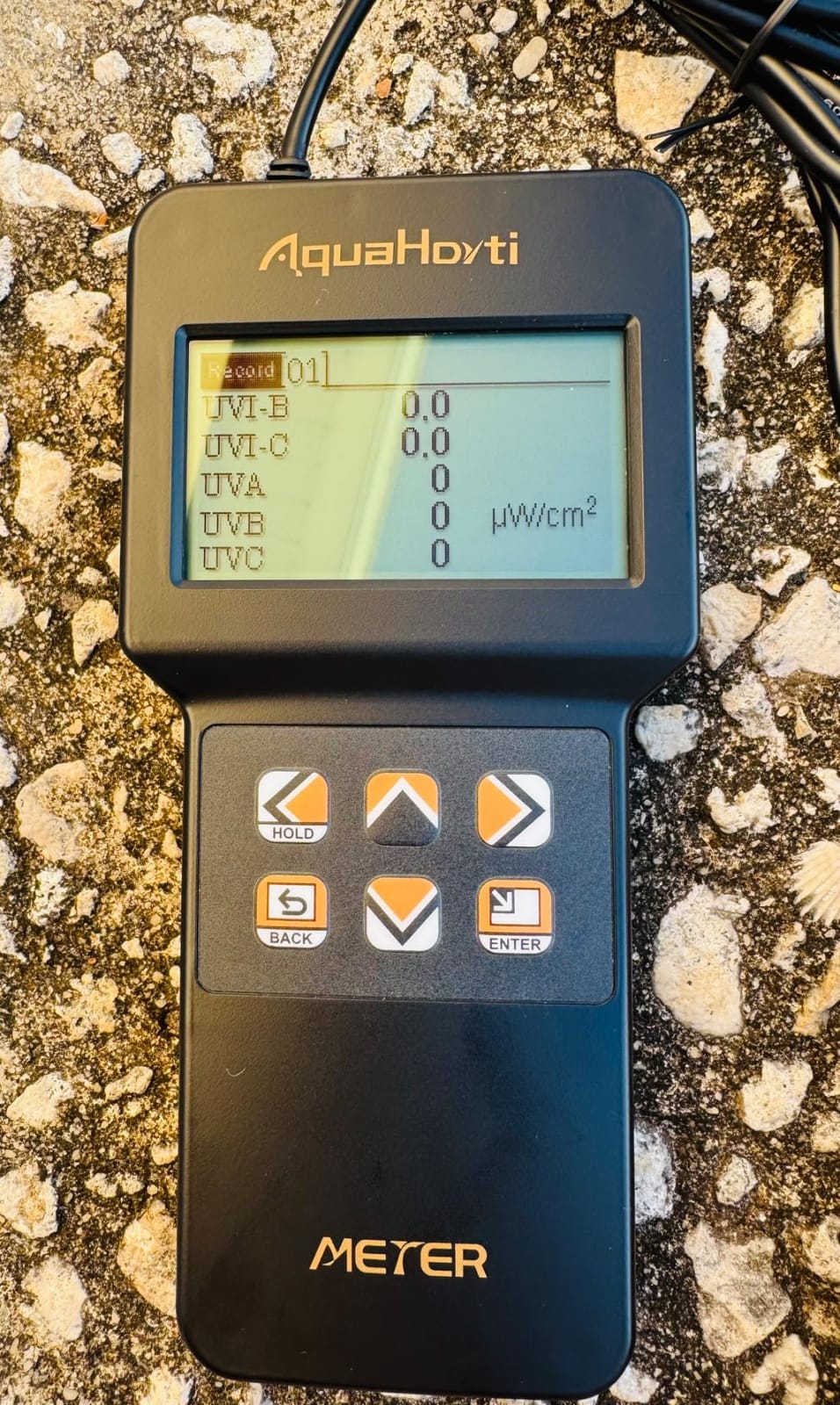 AH-UVCBA Light Meter,Test the UV Index of UVB | UVC,Irradiance Intensity of UVC and UVA.Record the w/m² Distribution of UVC and UVA. customer photo 1