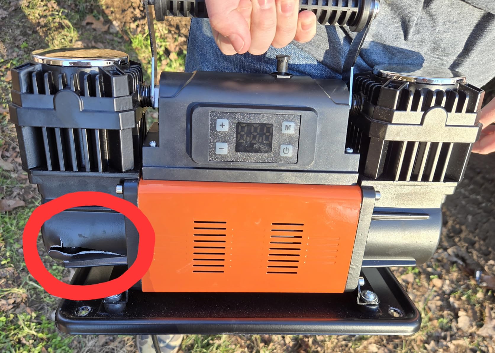 VEVOR 10.6 CFM Heavy Duty Air Compressor, 30s Fast Inflation | 1080W Dual-Cylinder Portable Tire Inflator, 12V 150PSI Offroad Air Pump with Adapters for Trucks Car SUV 4 x 4 Vehicle RV customer photo 2