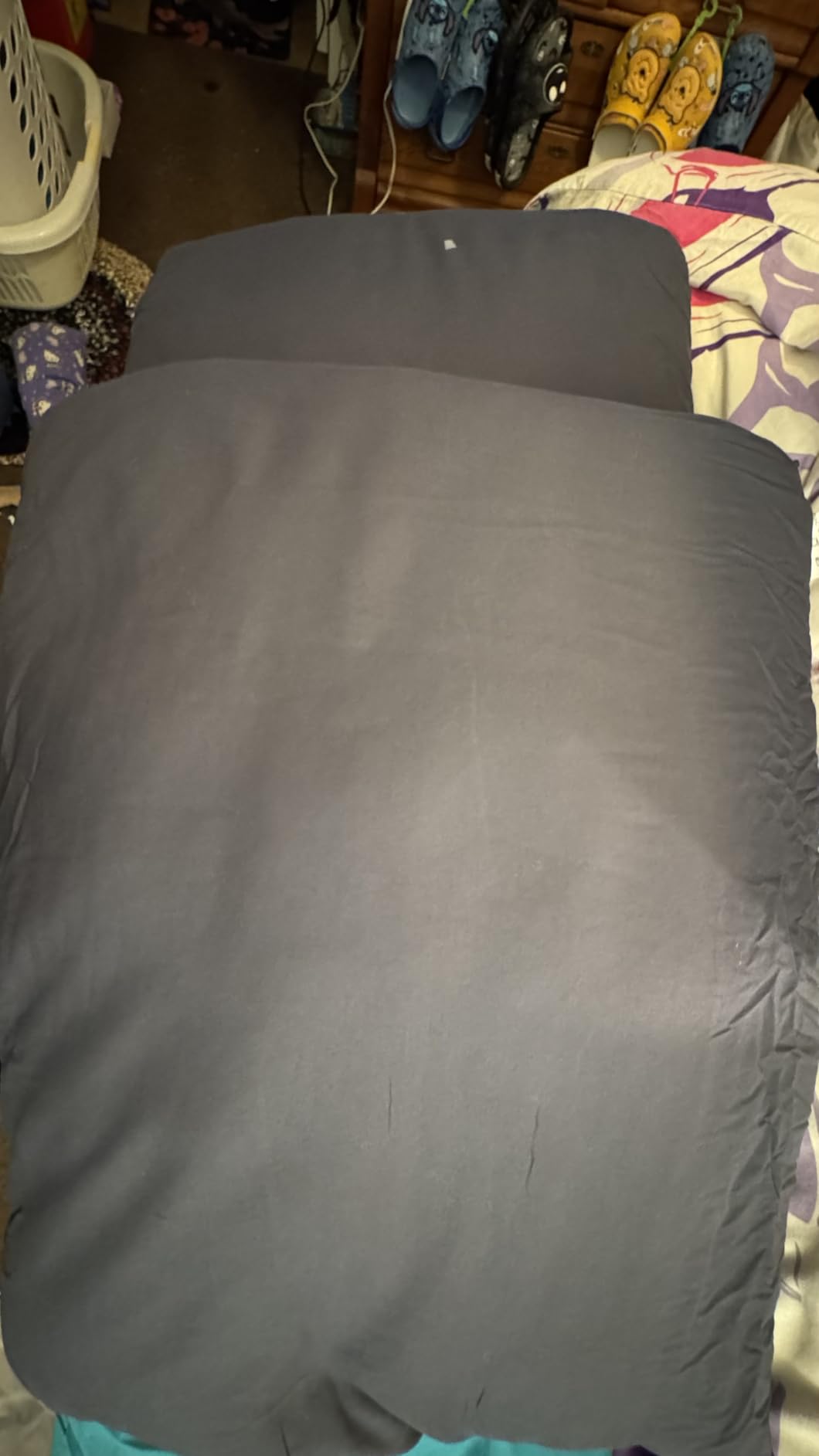 Flat Ultra Thin Bed Pillows Standard Size Pillow Set of 2 Extra Soft Down Alternative for Stomach Back Sleeper White 20x26inches customer photo 1