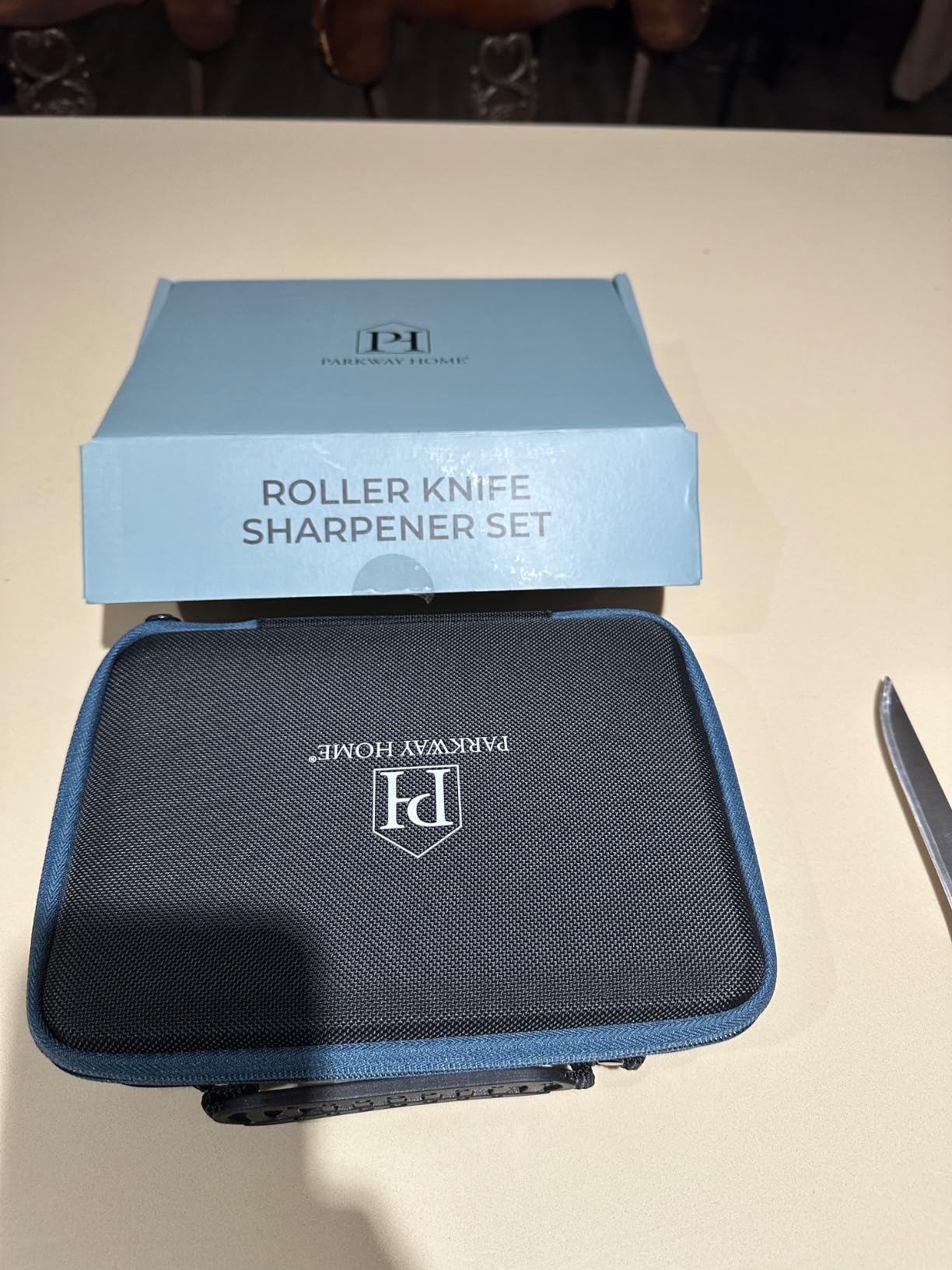 Rolling Knife Sharpener, Kitchen Knife Sharpener with Adjustable Angle customer photo 2
