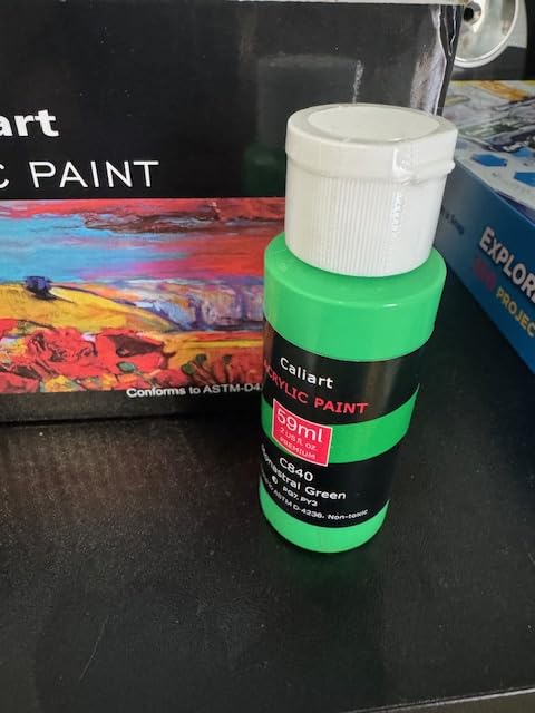 Caliart 36 Colors Acrylic Paint Set with 12 Brushes customer photo 1