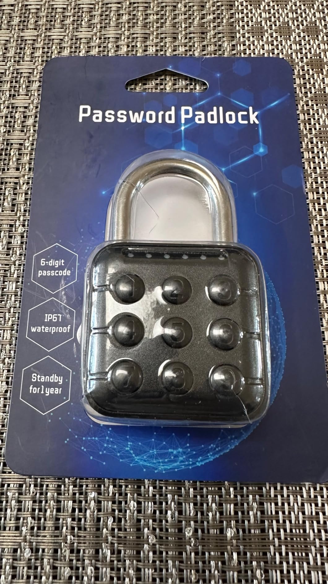 NexusLab Digital Padlock for Gym Locker & Outdoor Gate - IP67 Waterproof Electronic Combination Lock, Push Button Keypad, No App Needed. 6-Digit Smart Keyless Entry for School, Shed, Fence customer photo 1