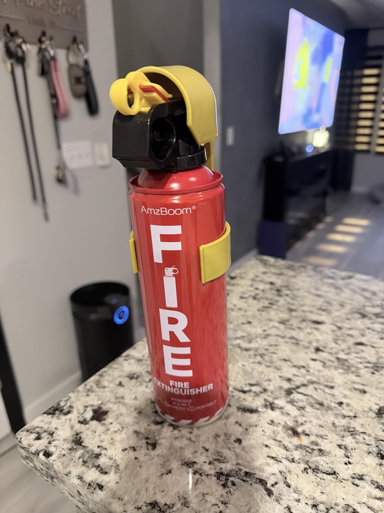 Fire Extinguisher for Home 1Pack, Kitchen, Car, and Grill,Compact Water-Based A, B, C, K Extinguisher with 6-Year Warranty and Easy Storage. customer photo 1