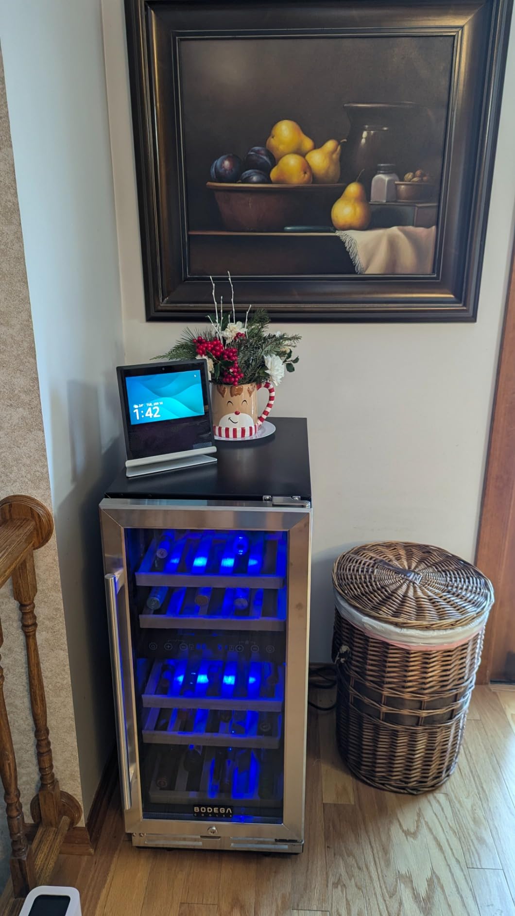 BODEGA 24 Inch Wine Fridge, 46 Bottle Dual Zone Wine Cooler, 41-72℉ Compressor Wine Refrigerator with Tempered Glass Door, Built-in or Freestanding Wine Cooler for Home Kitchen Bar (5.3 cu.ft). customer photo 1