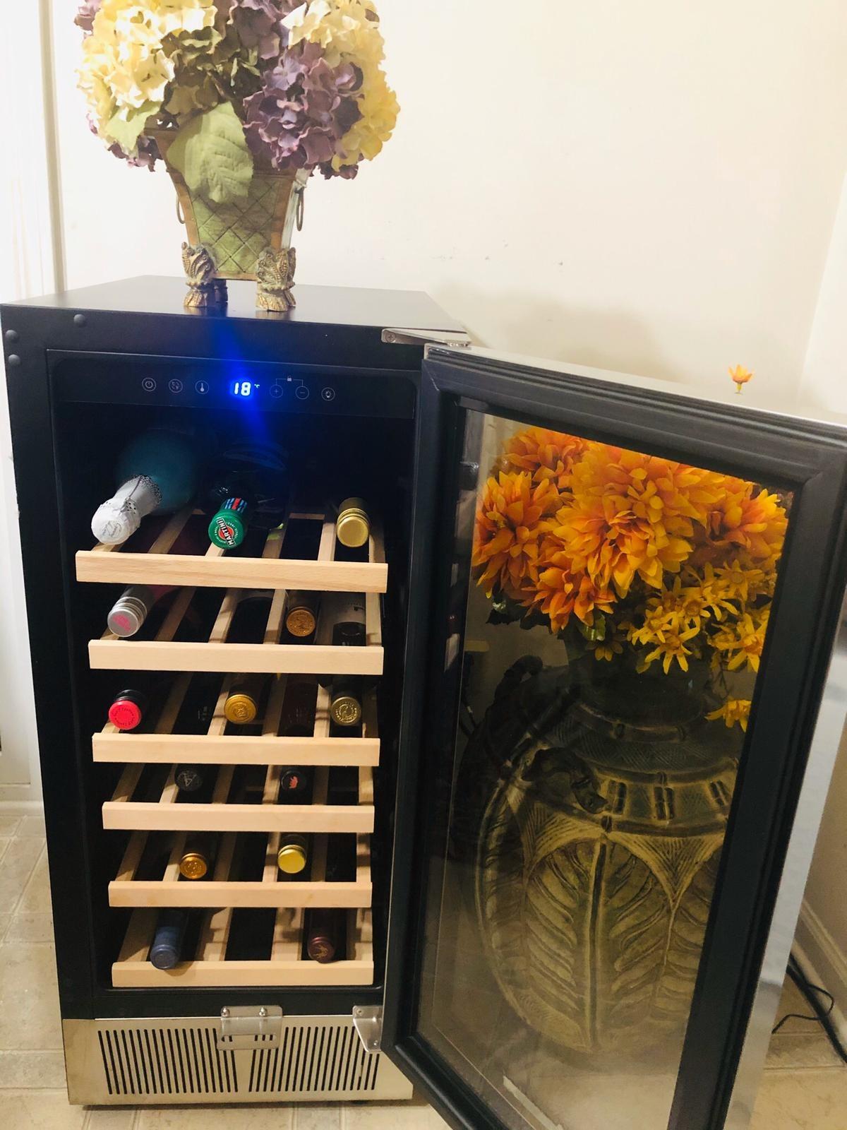 BODEGA 24 Inch Wine Fridge, 46 Bottle Dual Zone Wine Cooler, 41-72℉ Compressor Wine Refrigerator with Tempered Glass Door, Built-in or Freestanding Wine Cooler for Home Kitchen Bar (5.3 cu.ft). customer photo 2