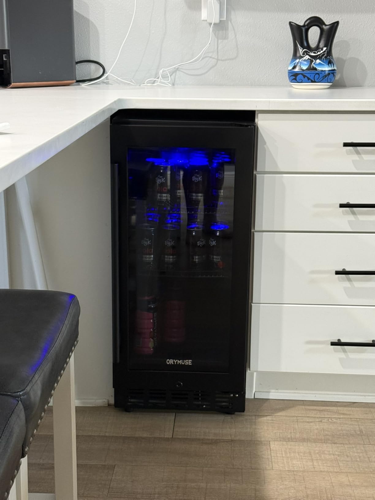 ORYMUSE 12 Bottle Compressor Wine Cooler, 10.7 Inch Wine Fridge with Lock customer photo 1