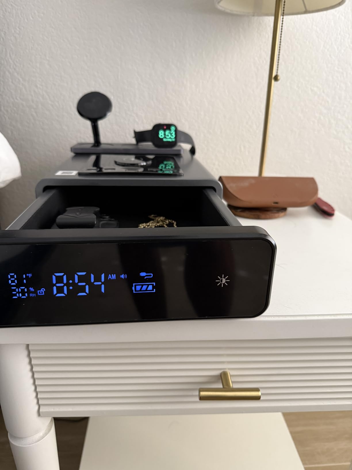 Mboko Biometric Bedside Gun Safe for Handgun with 5 Brightness Levels customer photo 2