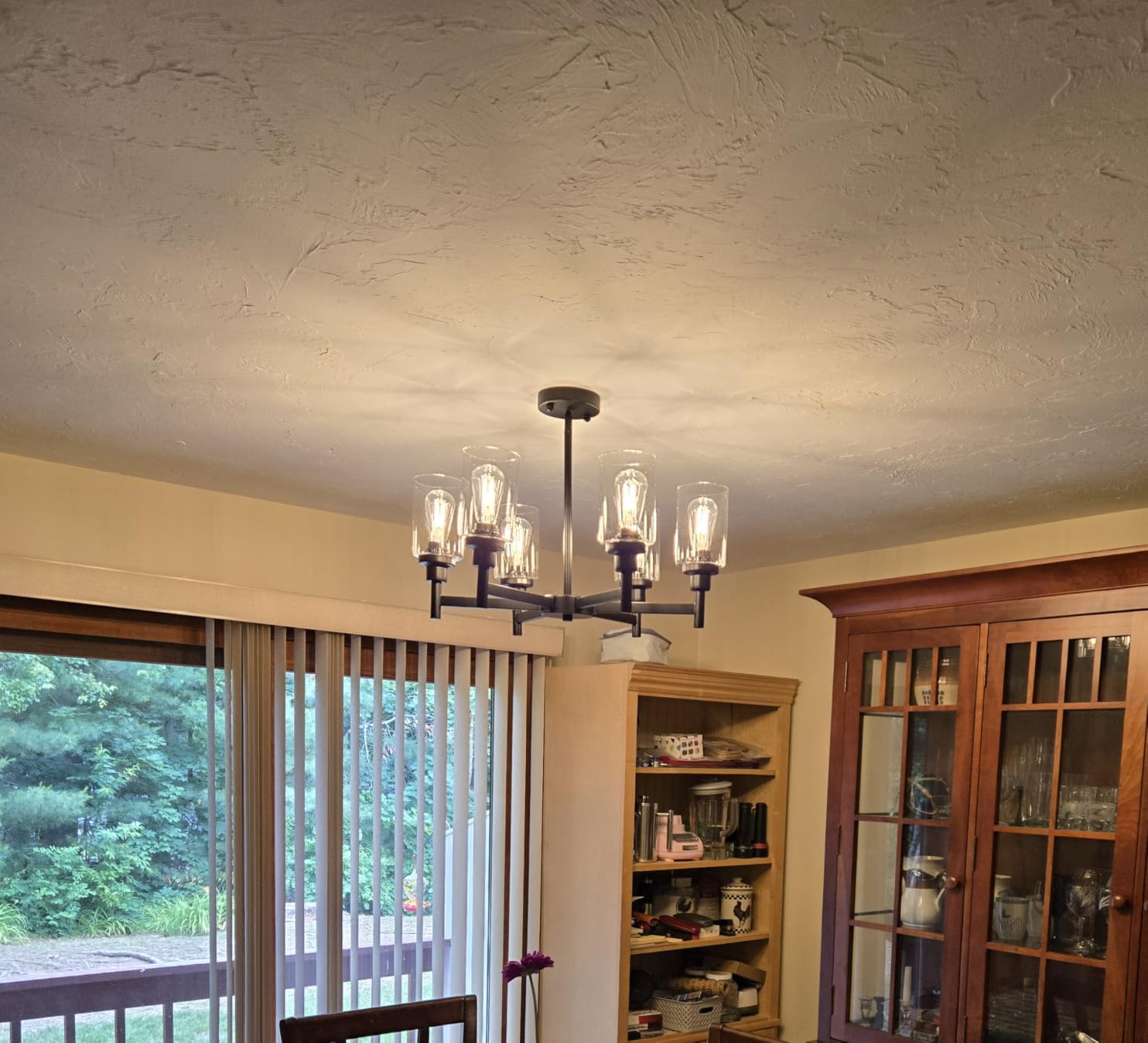 Black Farmhouse Chandeliers for Dining Room Light Fixtures Over Table customer photo 1