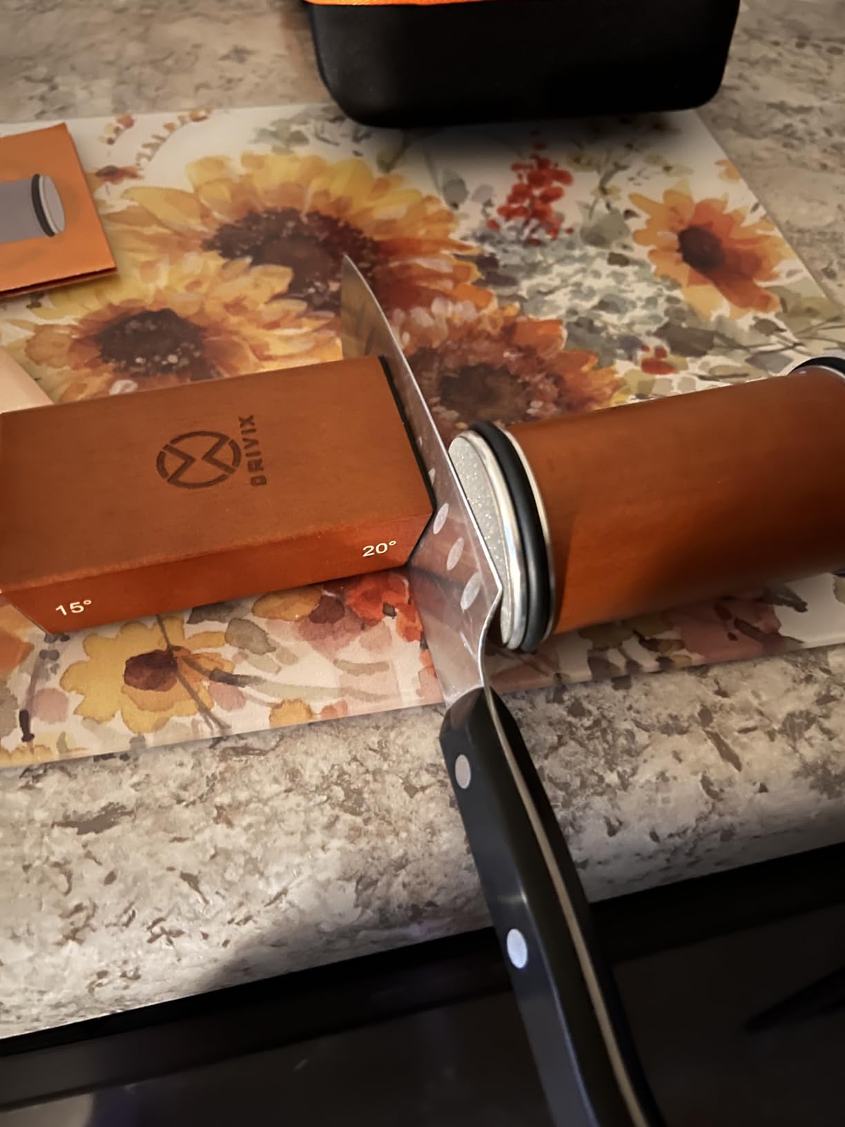Rolling Knife Sharpener Kit, Magnetic 4-Angle Base customer photo 2