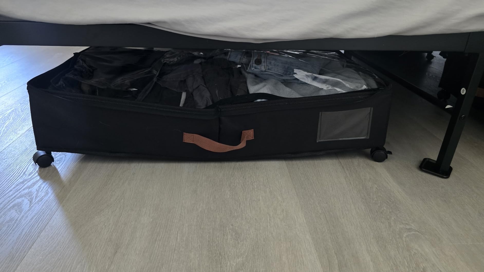 Ashwanth Under Bed Storage with Wheels, 2-Pack, XXL Large, Black customer photo 2