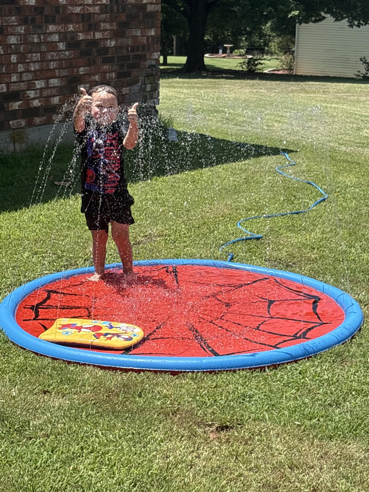 Non Slip Splash Pad for Kids and Dogs 67'' Extra Large Splash Pad customer photo 2