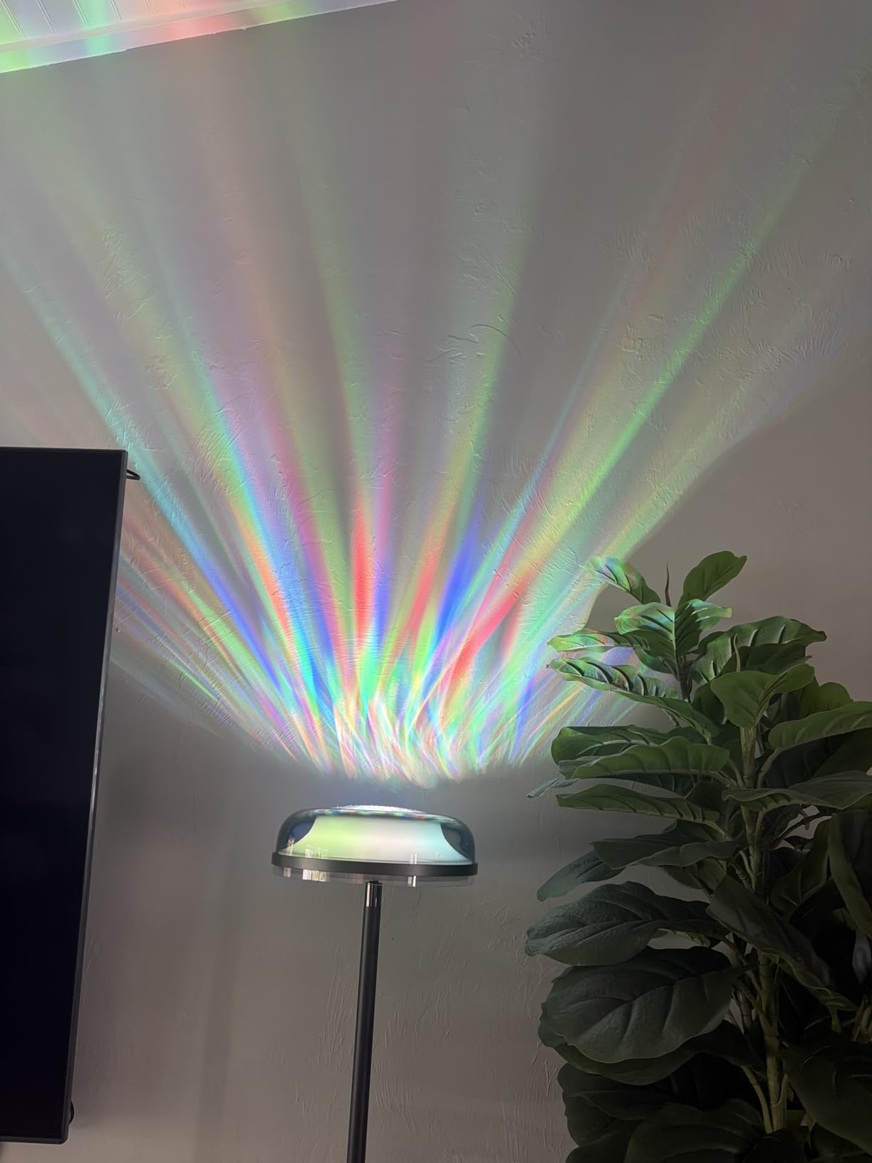 Govee Uplighter Floor Lamp for Living Room, RGBIC Ripple Projector customer photo 2