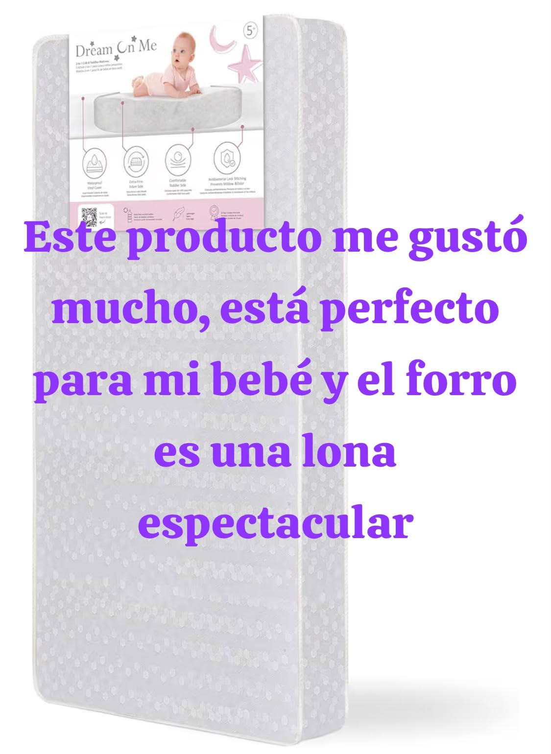 Dream On Me 2-in-1 Serene Snooze Baby Crib Mattress, GREENGUARD Gold customer photo 1