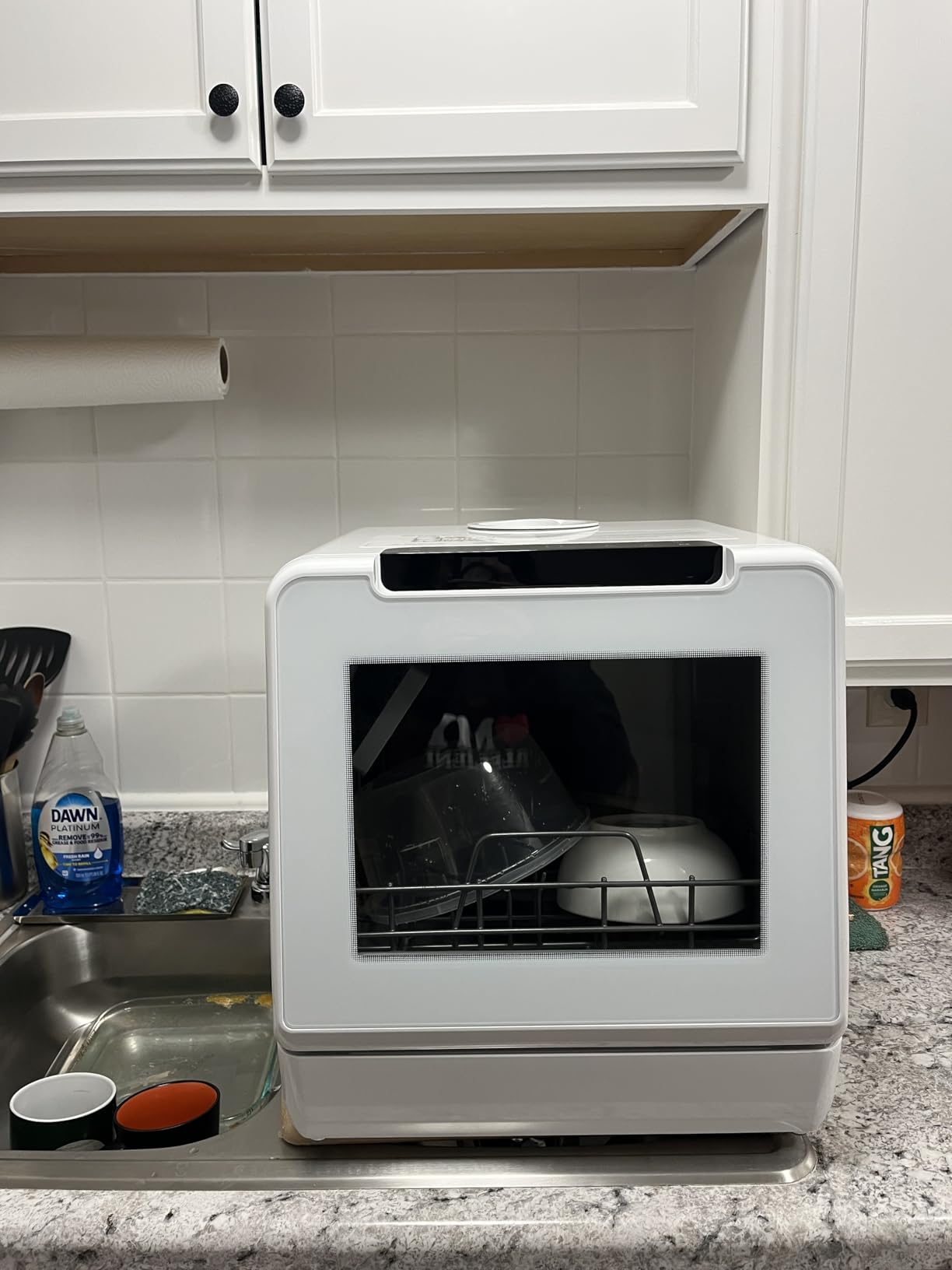 EUHOMY Countertop Dishwasher Portable, 8 Programs with 5L Tank, Black, 40dB customer photo 1