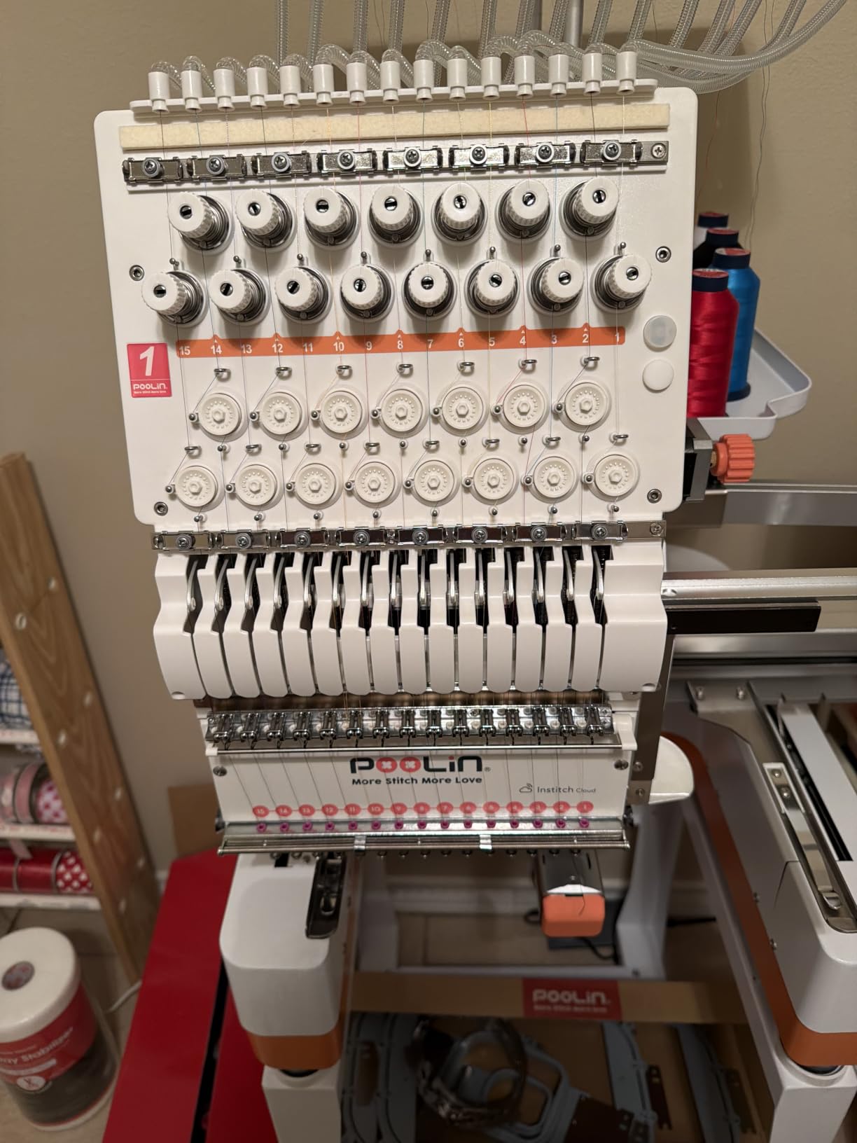 Poolin EOM 15 Needle Commercial Embroidery Machine customer photo 1
