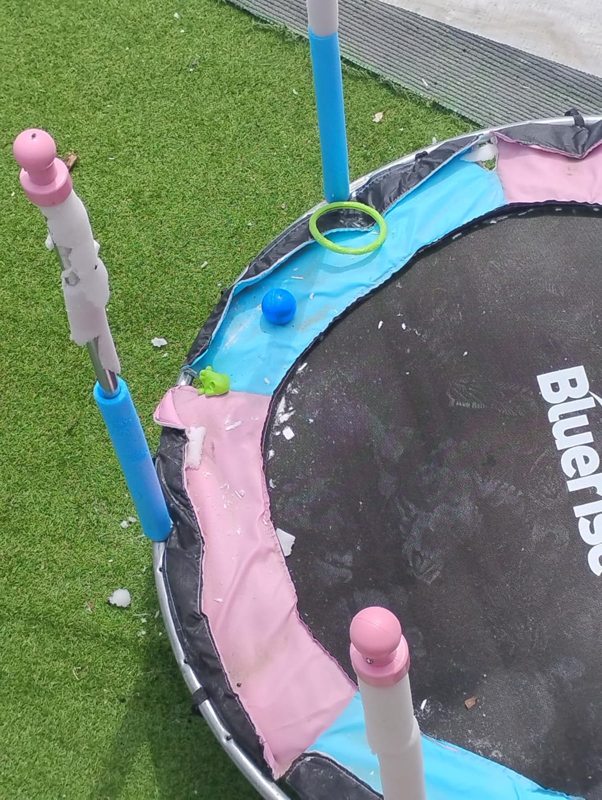 BLUERISE 55'' 72'' Indoor&Outdoor with Enclosure Trampoline for Kids Gifts customer photo 1